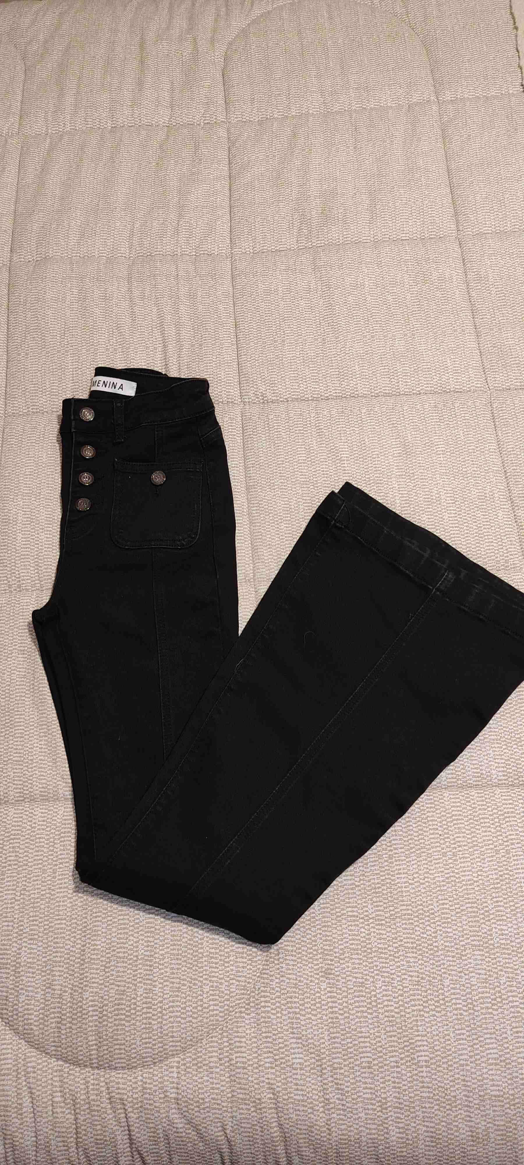 Jeans negros de talle alto - miniatura 3