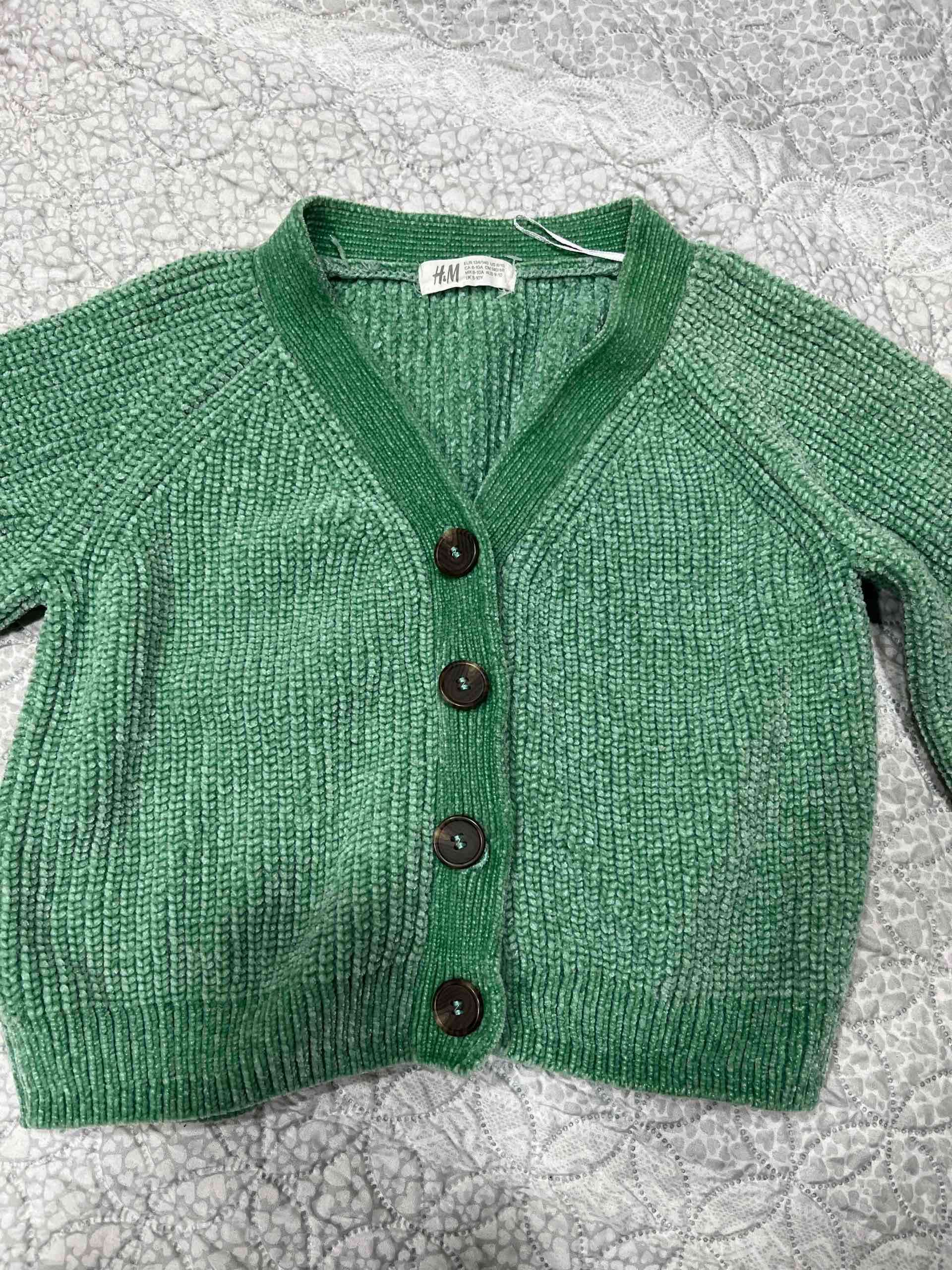 Cardigan verde de punto H&M - miniatura 1