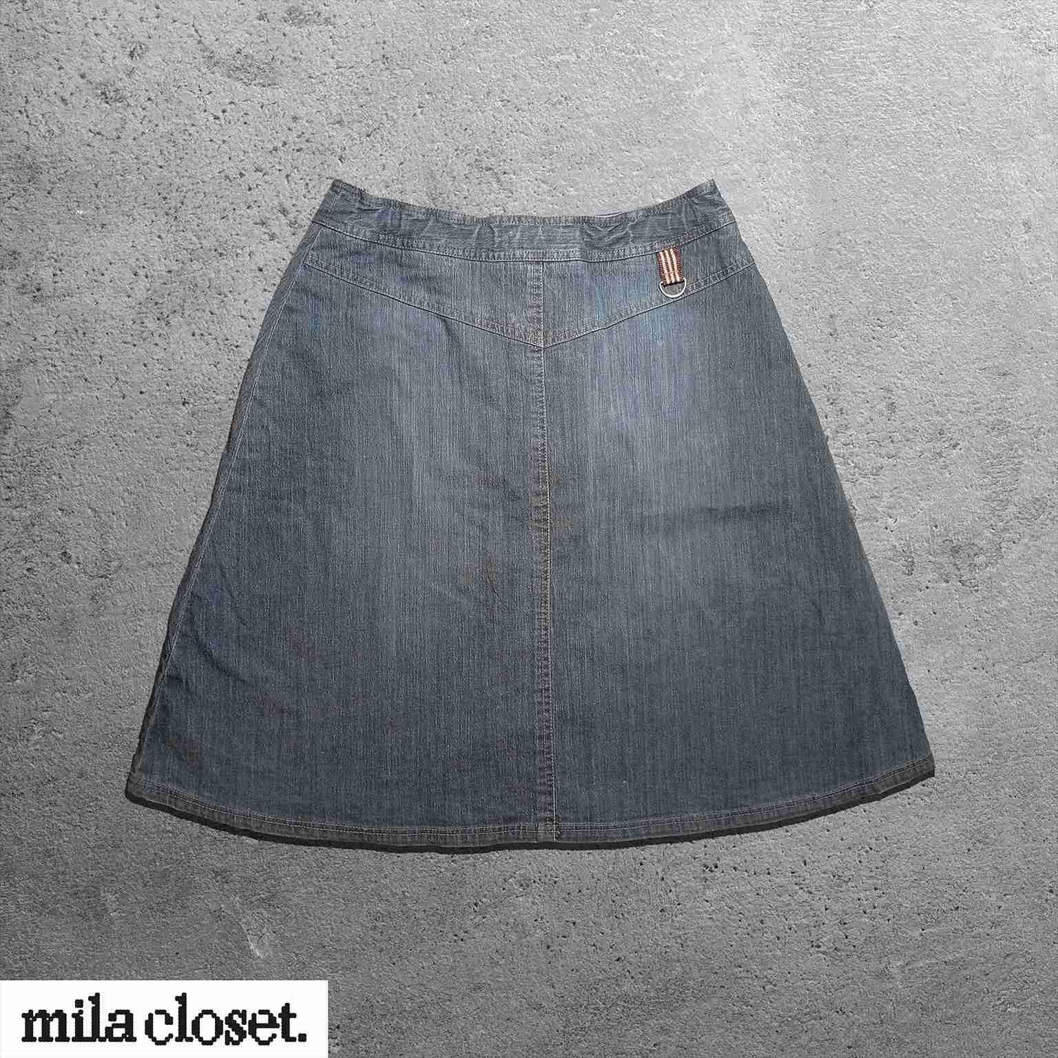 Falda de Mezclilla Denim con Botones - miniatura 2