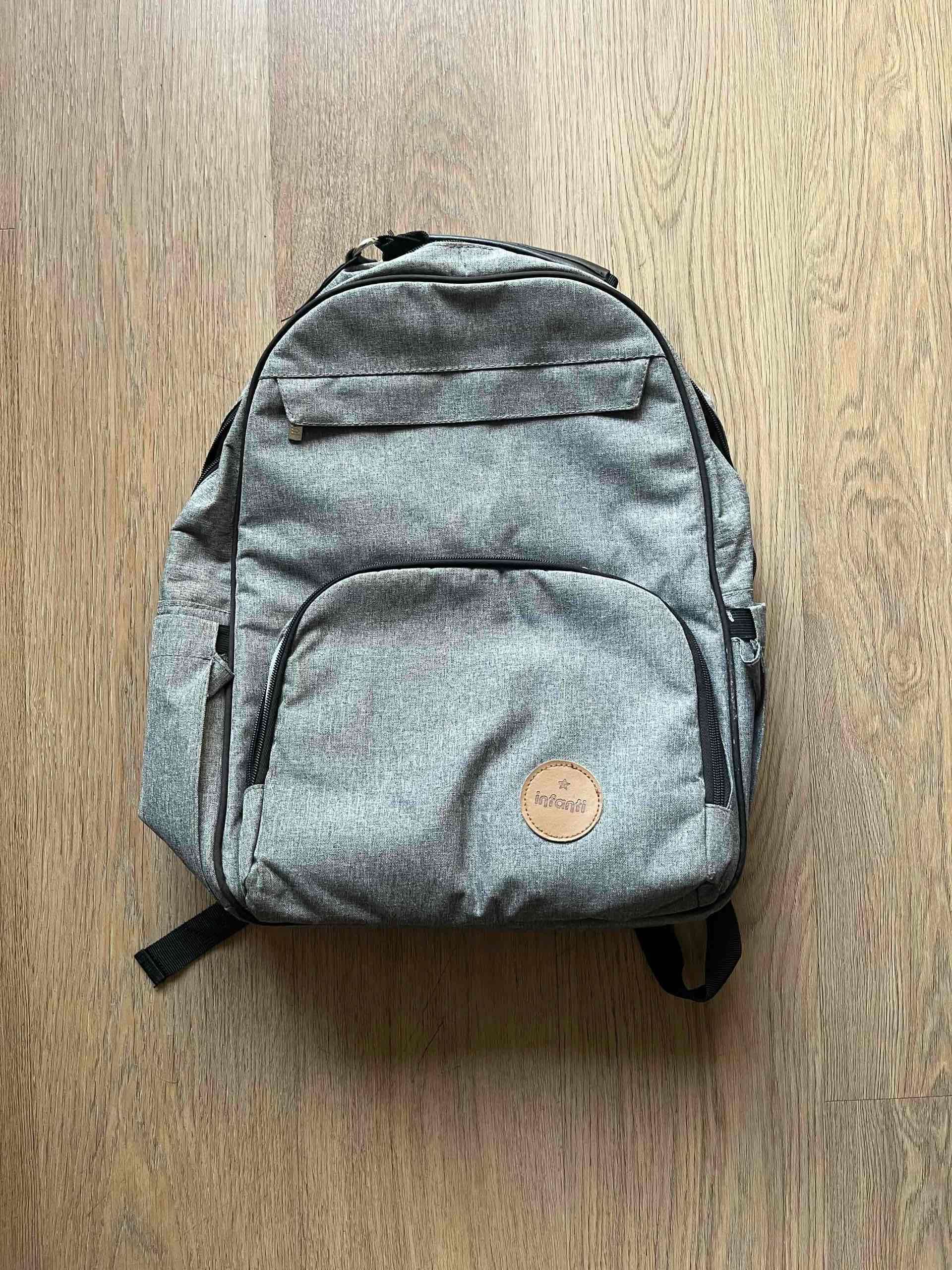 Mochila gris Infanti - miniatura 1