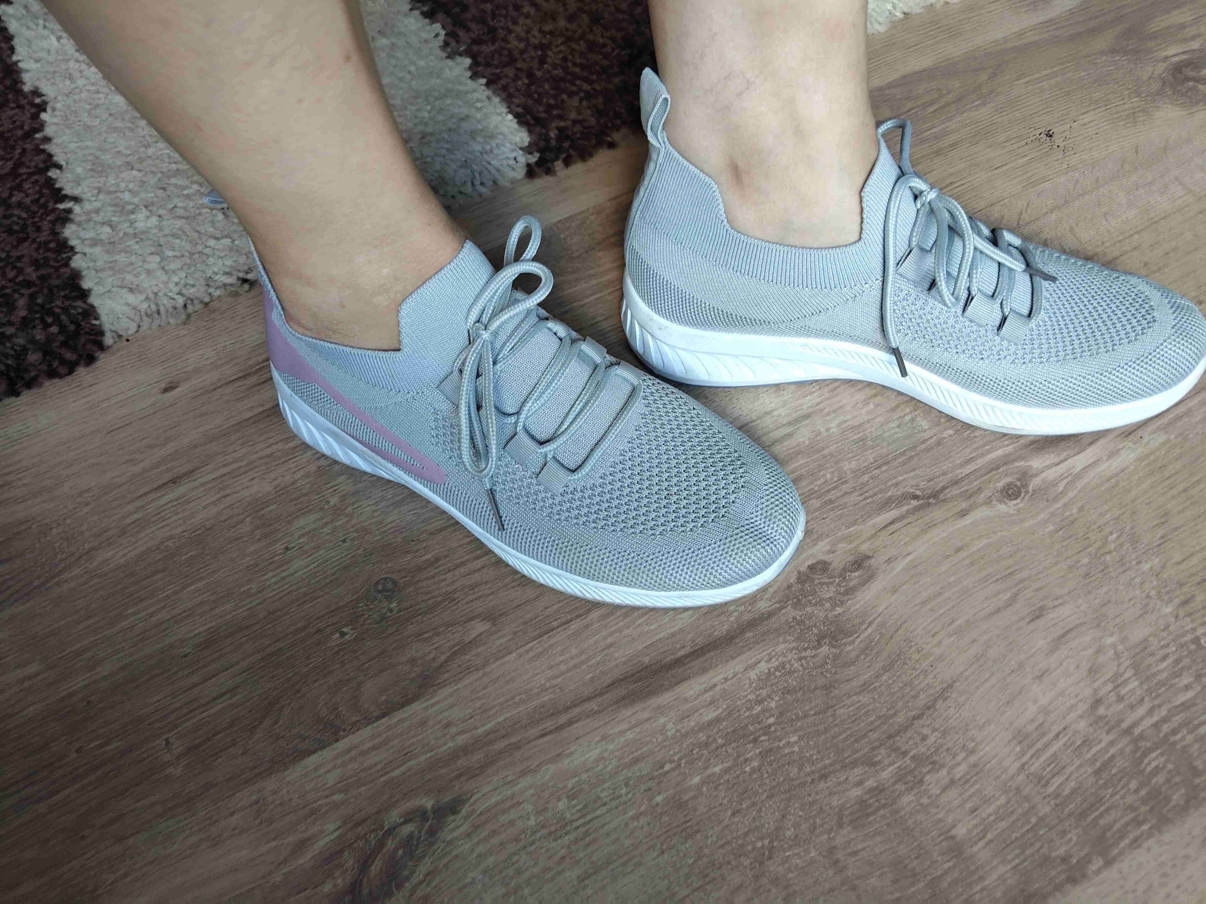 Zapatillas deportivas grises mujer - miniatura 1