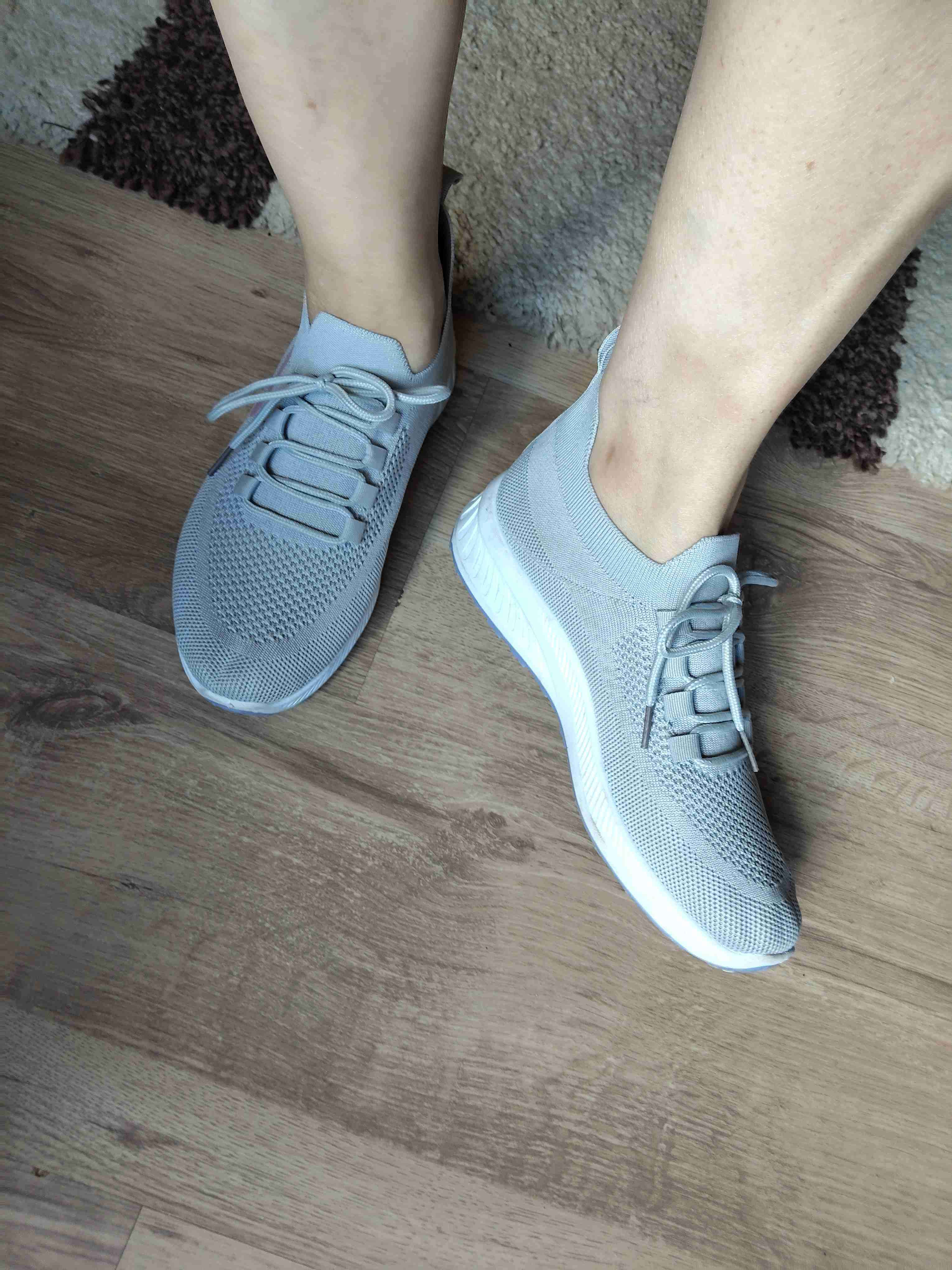 Zapatillas deportivas grises mujer - miniatura 3