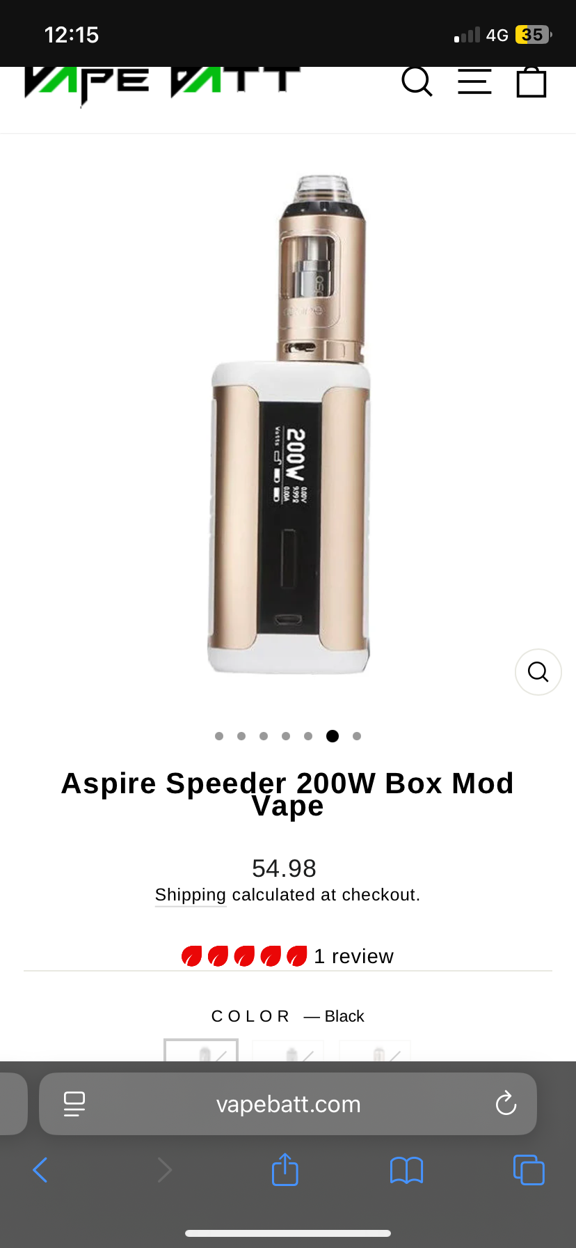 Mod de vape 200W usado - miniatura 3