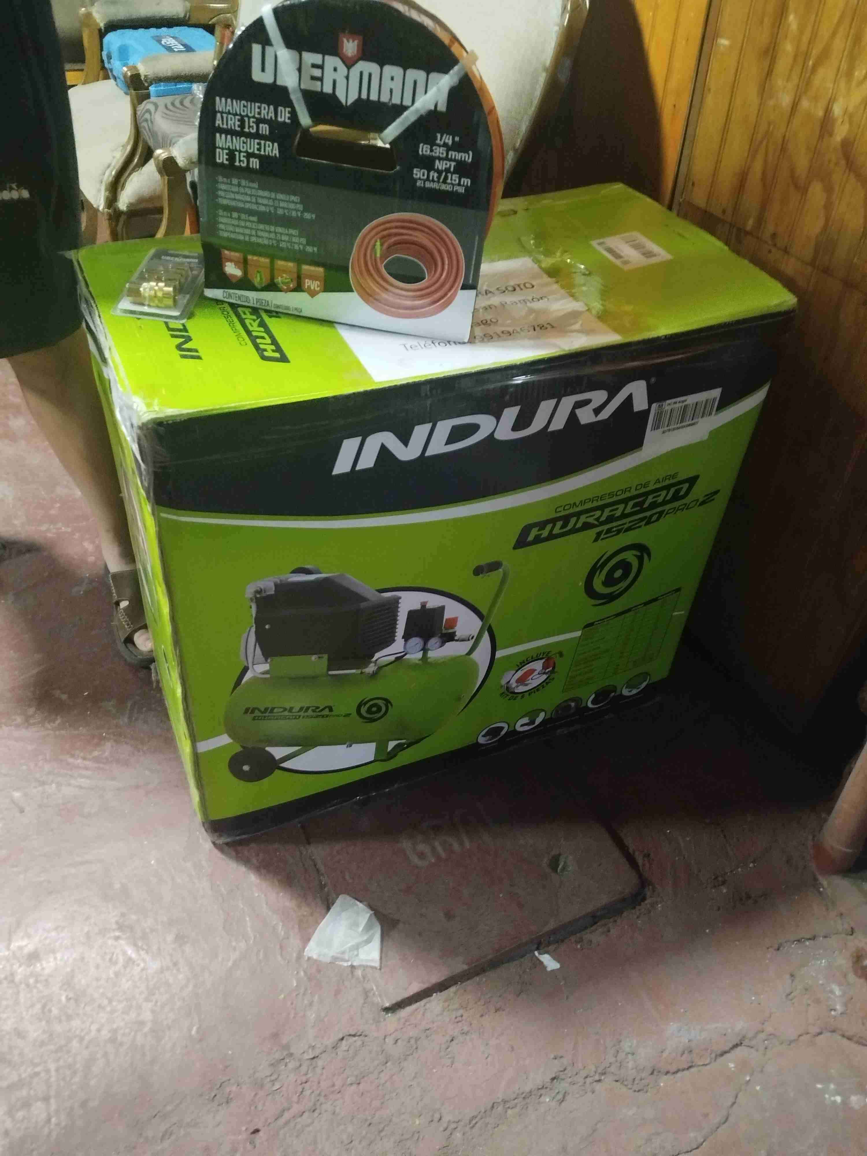 Compresor de aire Indura Huracan 1.520 pro2 - miniatura 2