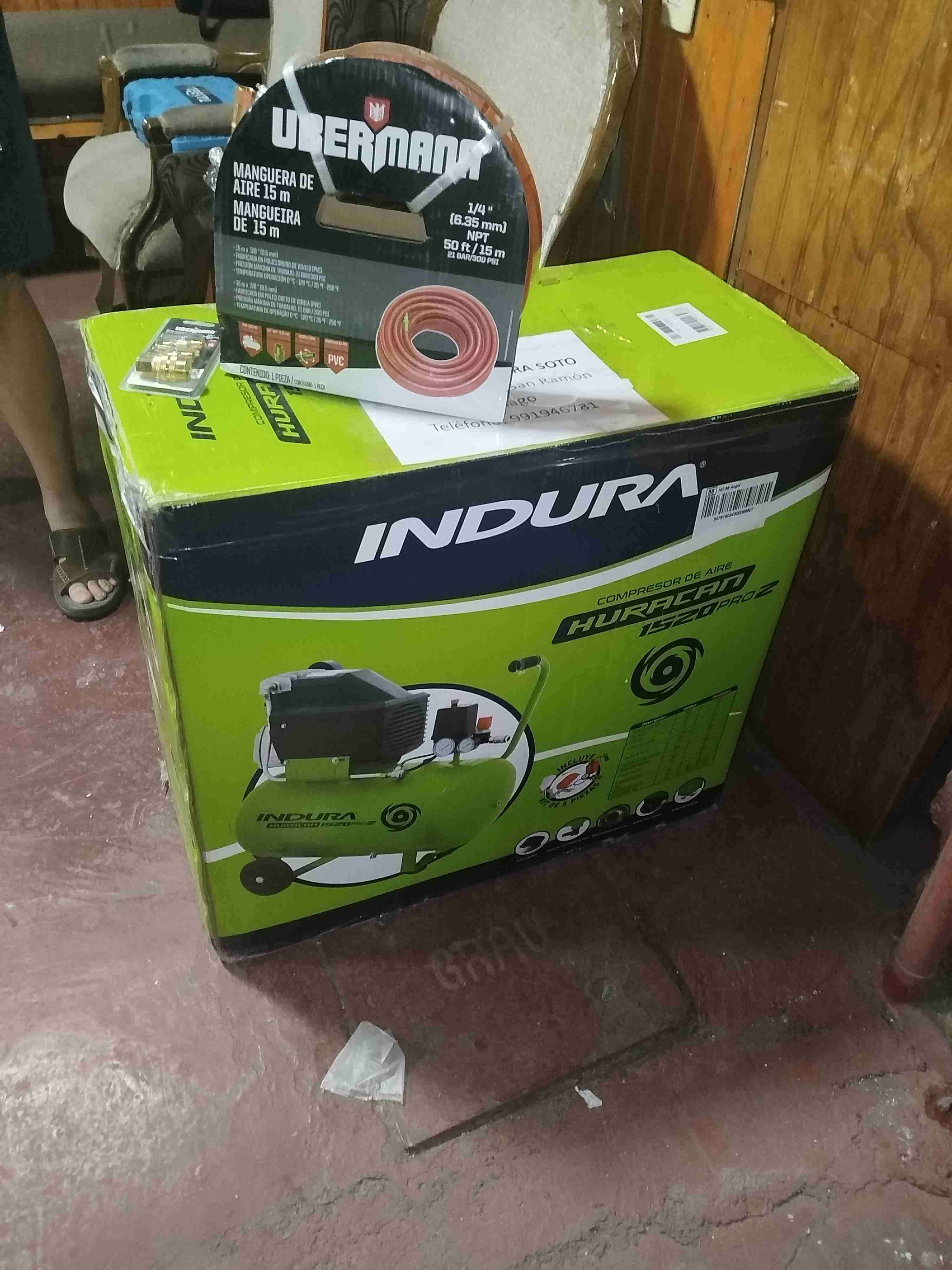 Compresor de aire Indura Huracan 1.520 pro2 - miniatura 3