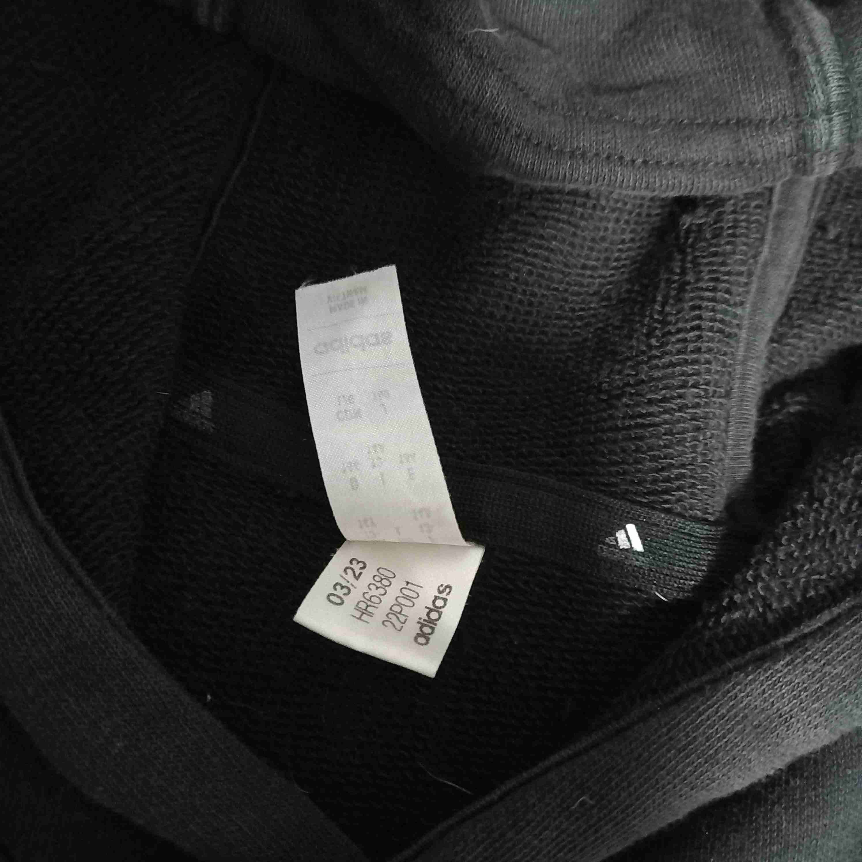 Polerón negro Adidas con capucha - miniatura 3