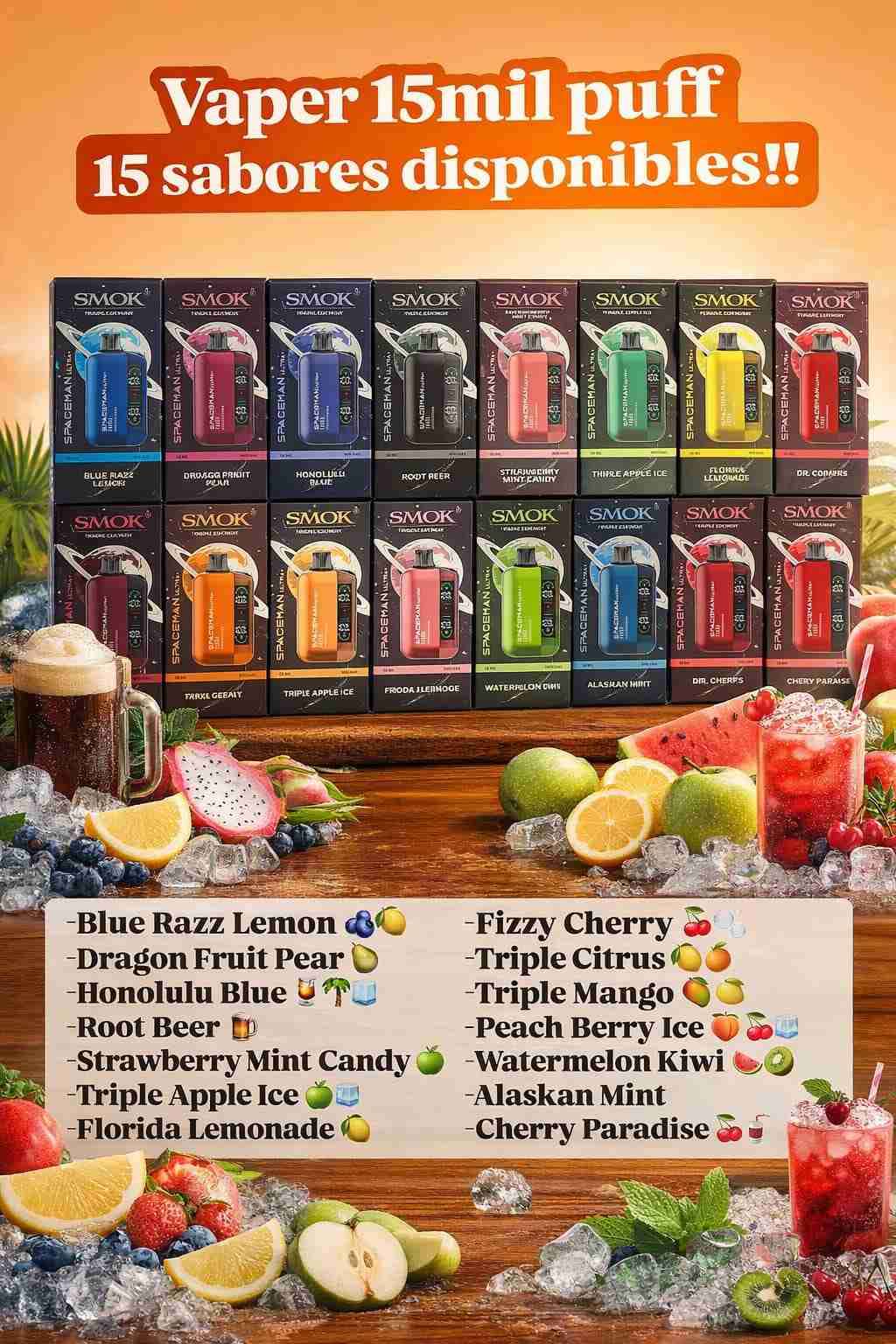 Vaper SMOK 15,000 puffs - miniatura 1