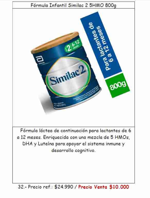 Fórmula Infantil Similac 2 800g - miniatura 1