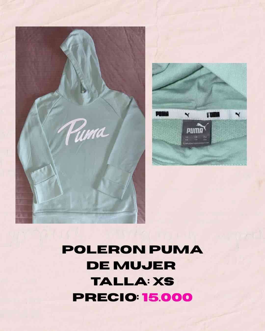 Polerón Puma verde mujer