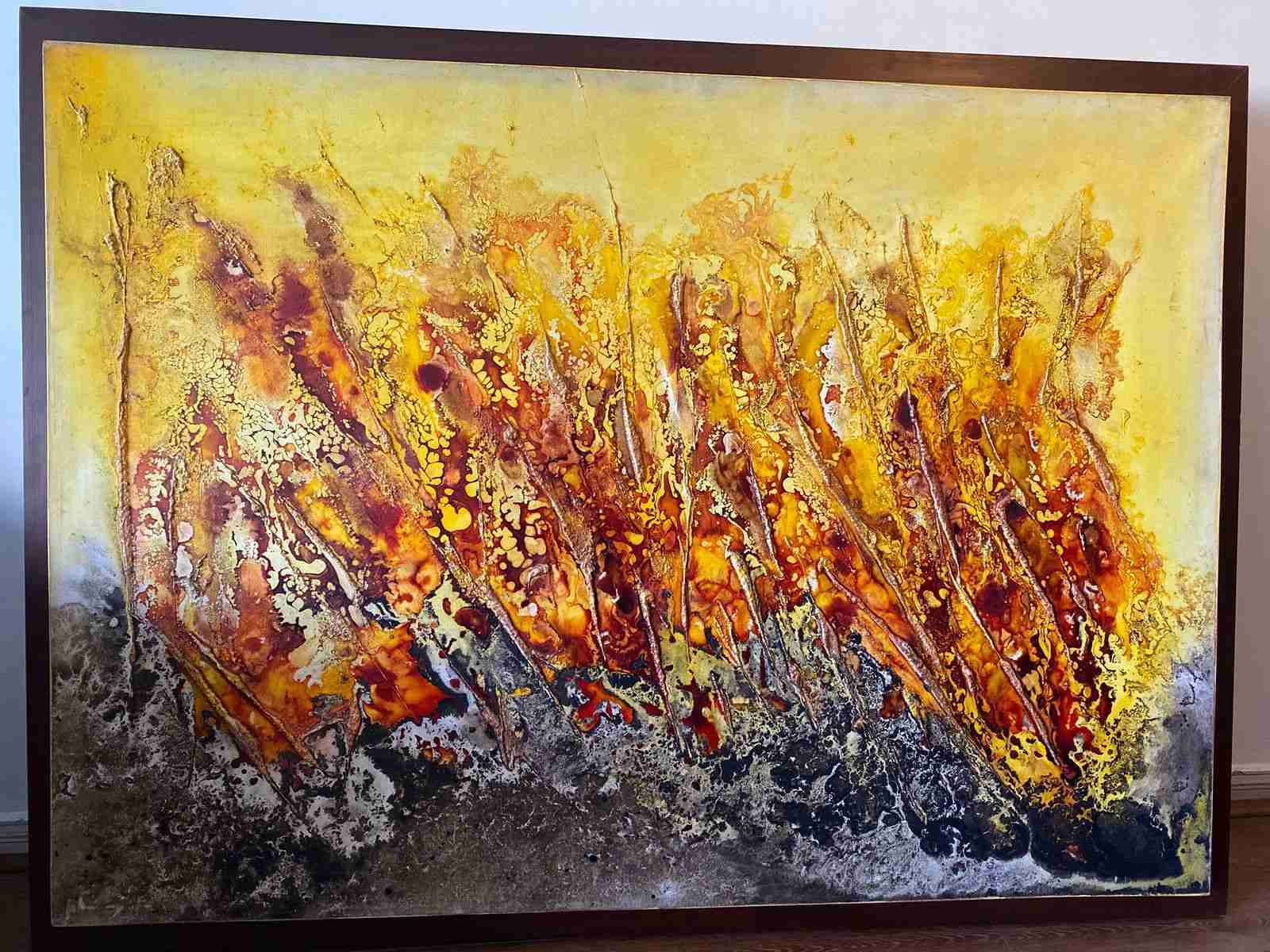 Cuadro abstracto enmarcado - 2