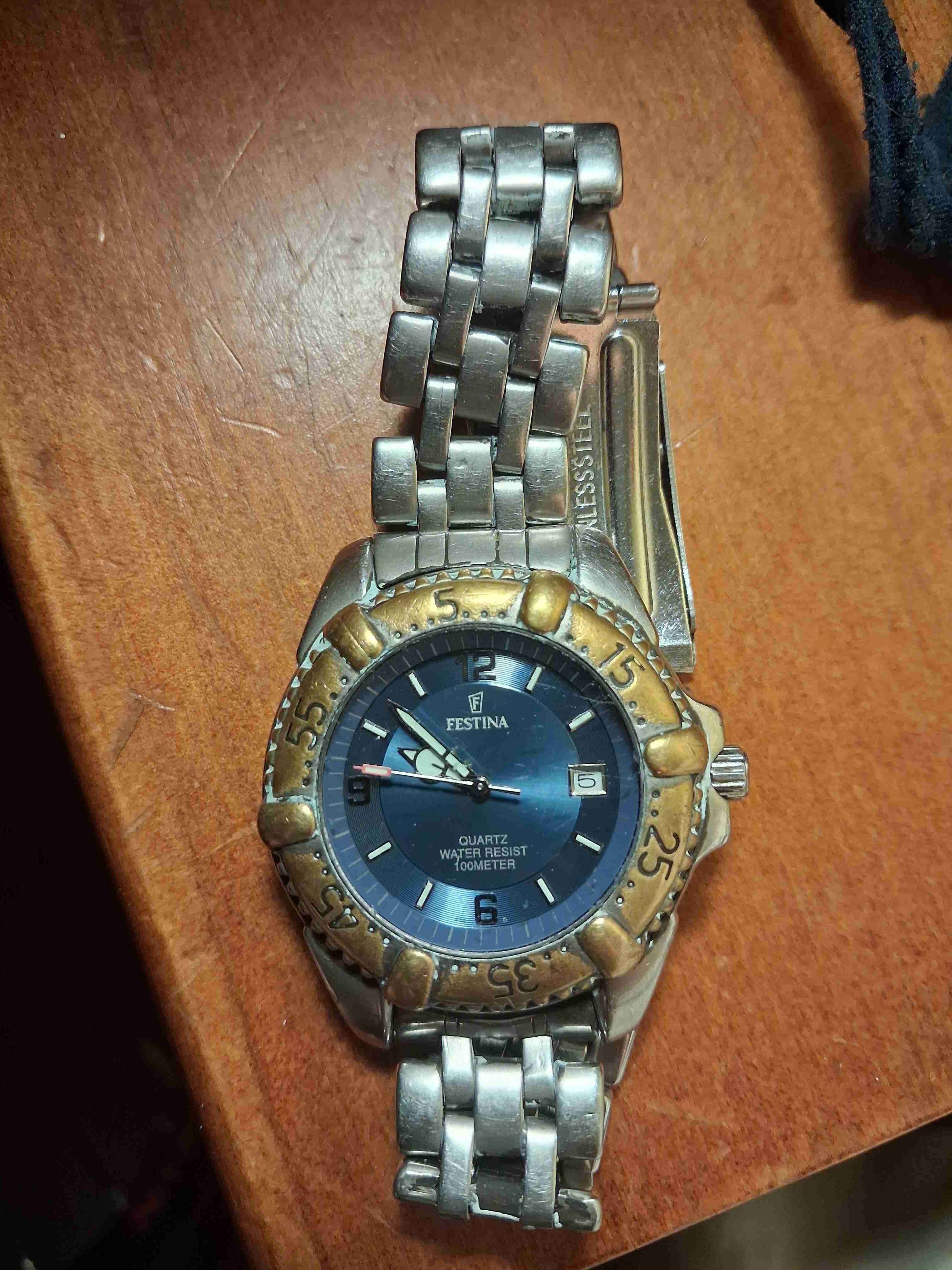 Reloj Festina azul acero - 1