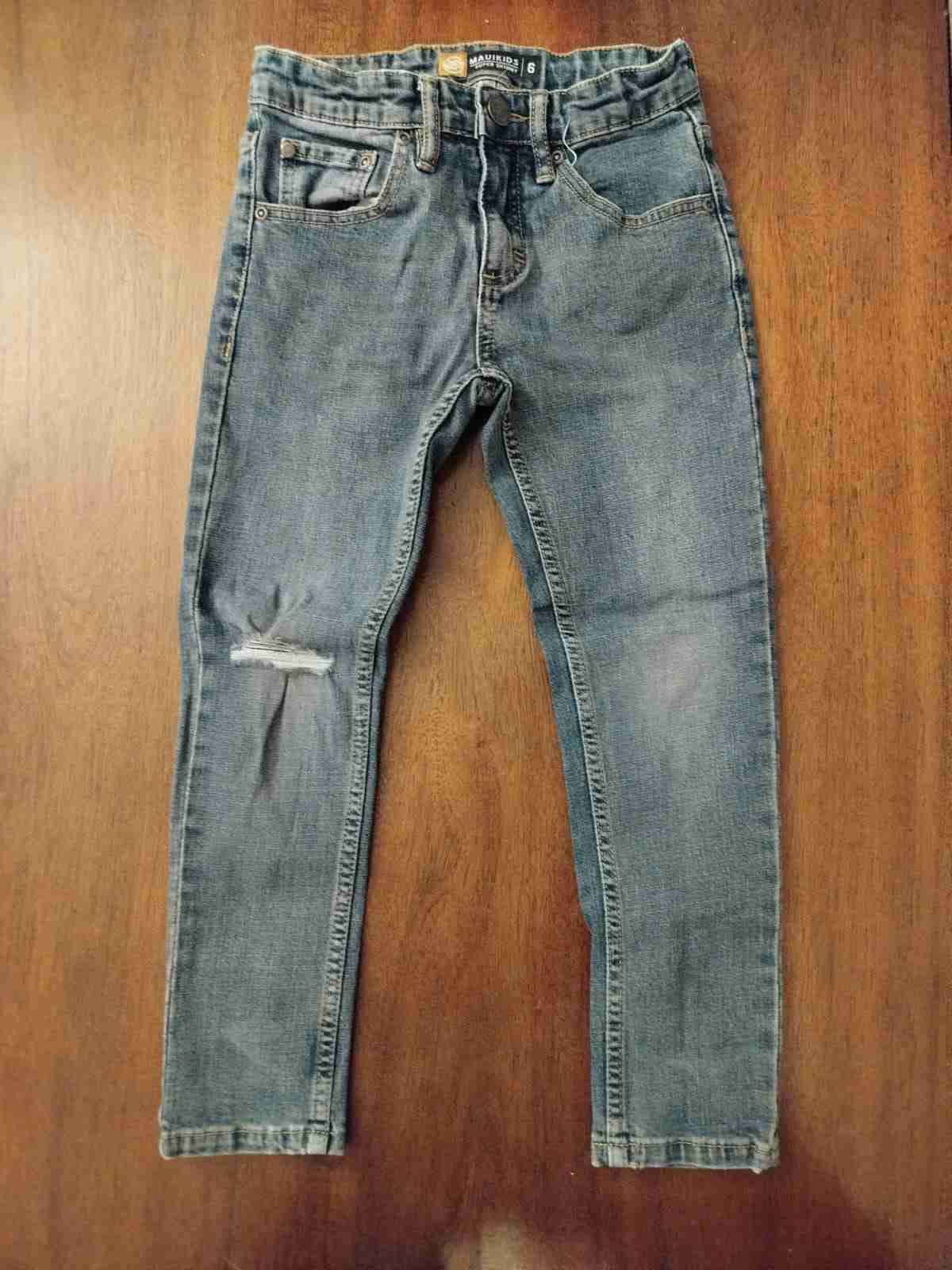 Jeans de niño talla 6 color azul - 1