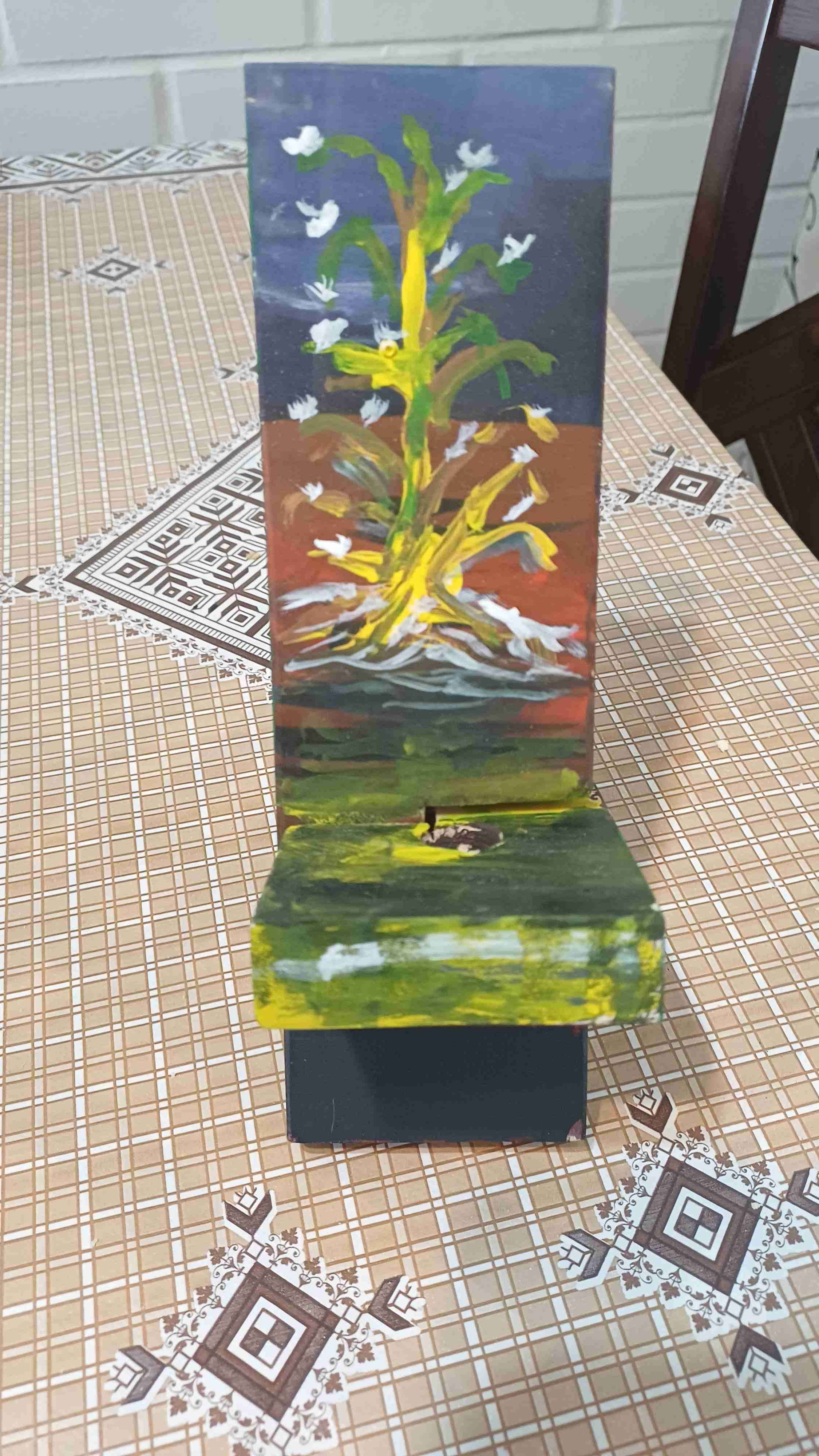 Porta celular pintado a mano - 1