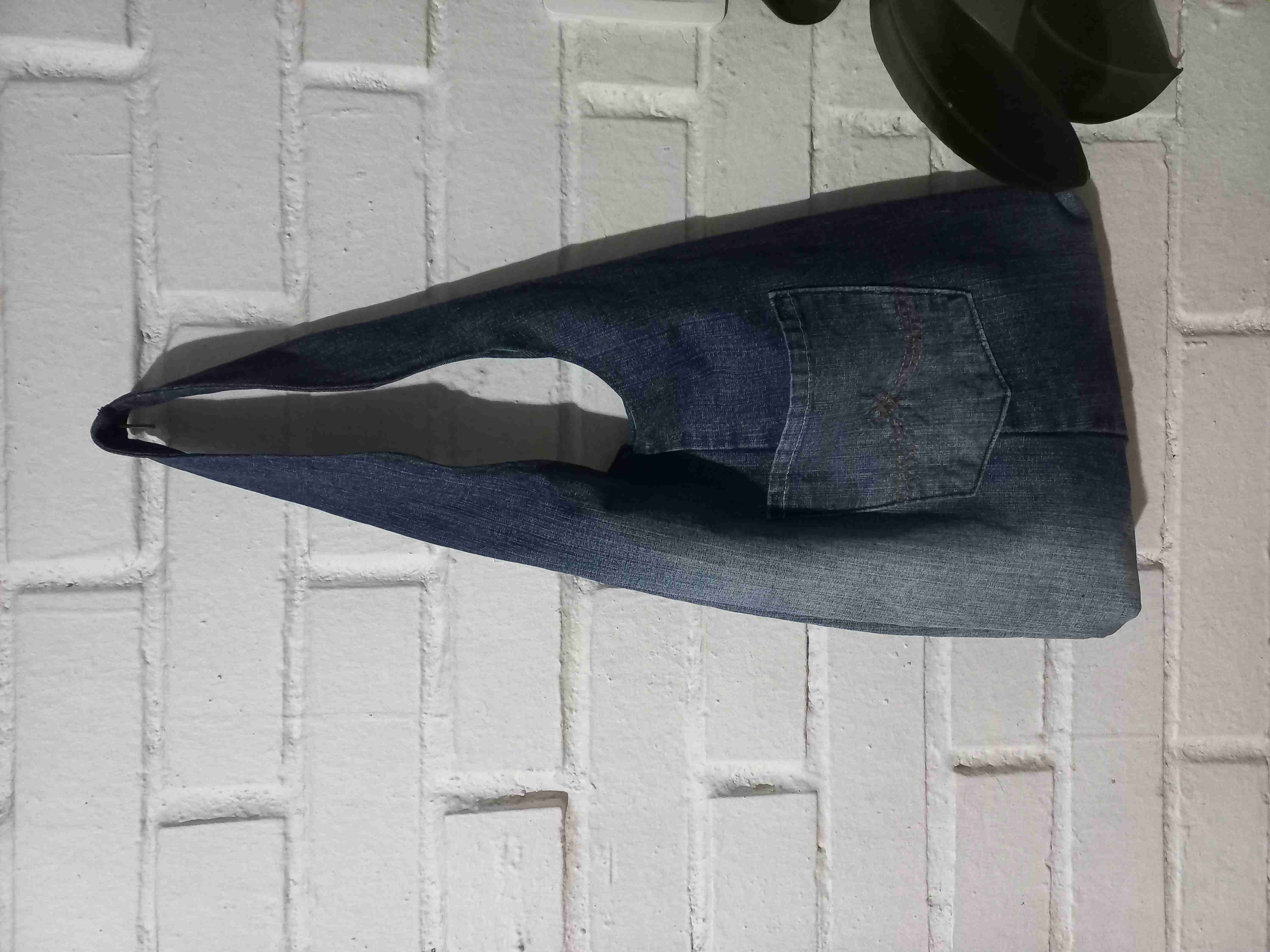 Estuche de tela azul con encaje - 6