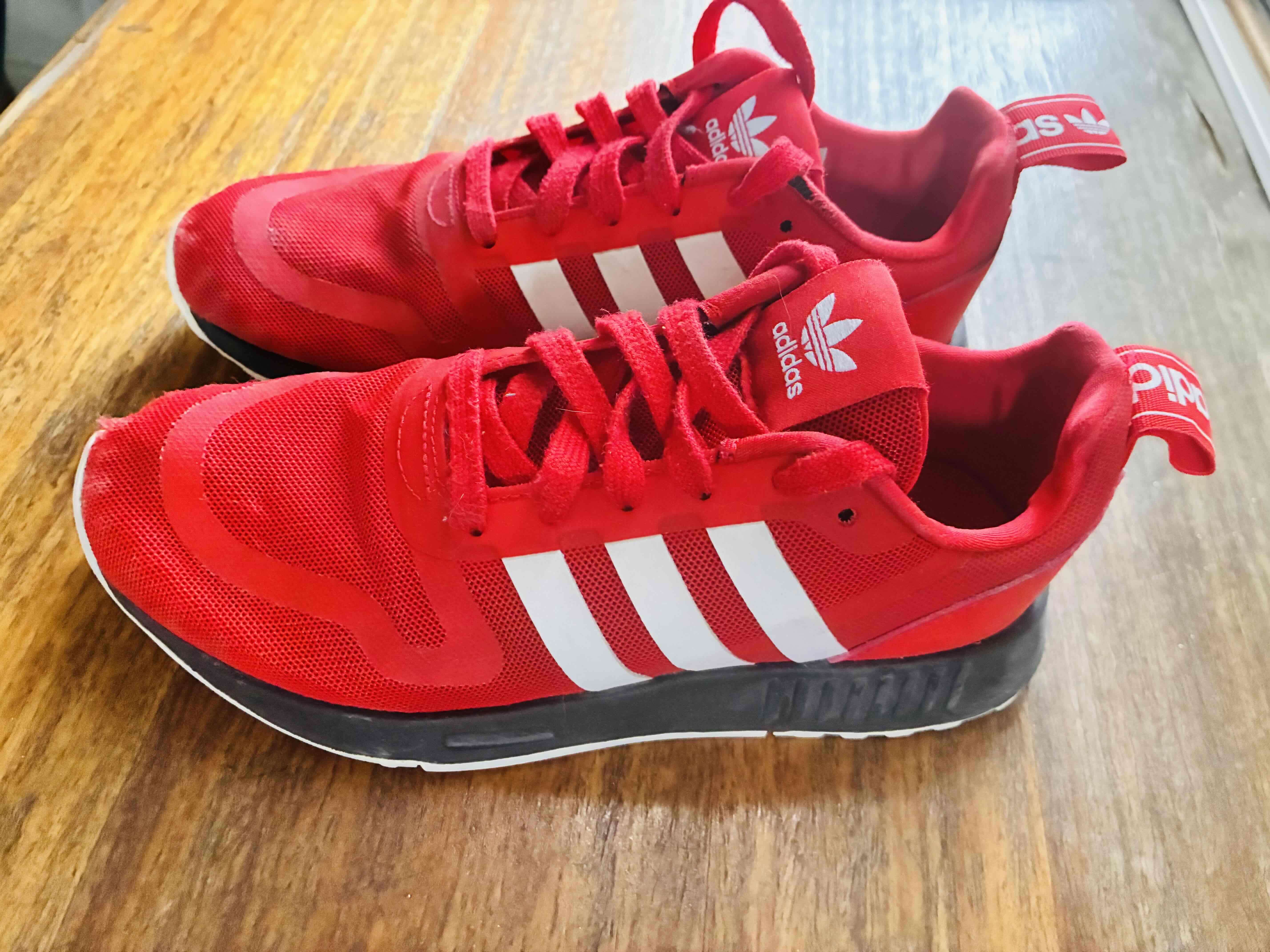 Zapatillas rojas Adidas deportivas - miniatura 4