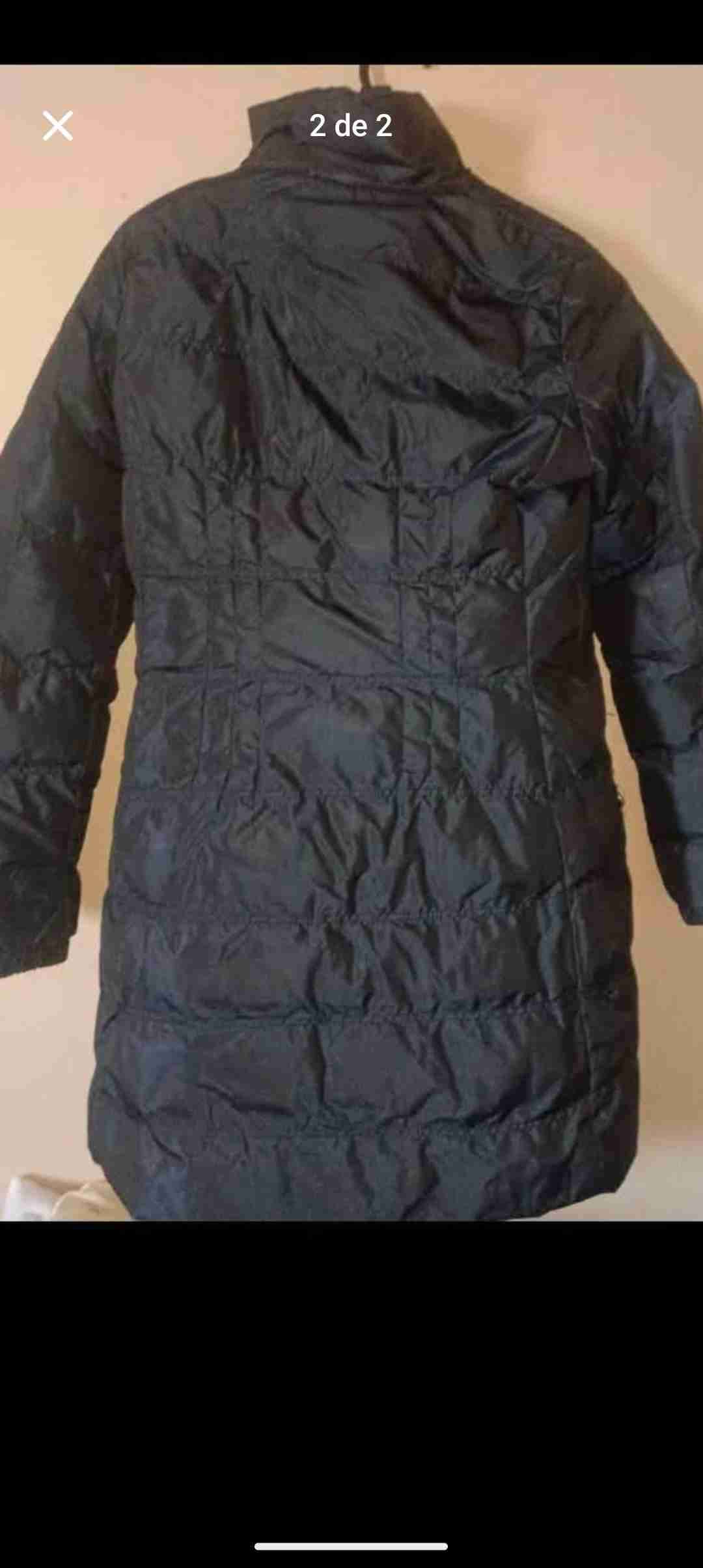 Abrigo largo azul oscuro - 2