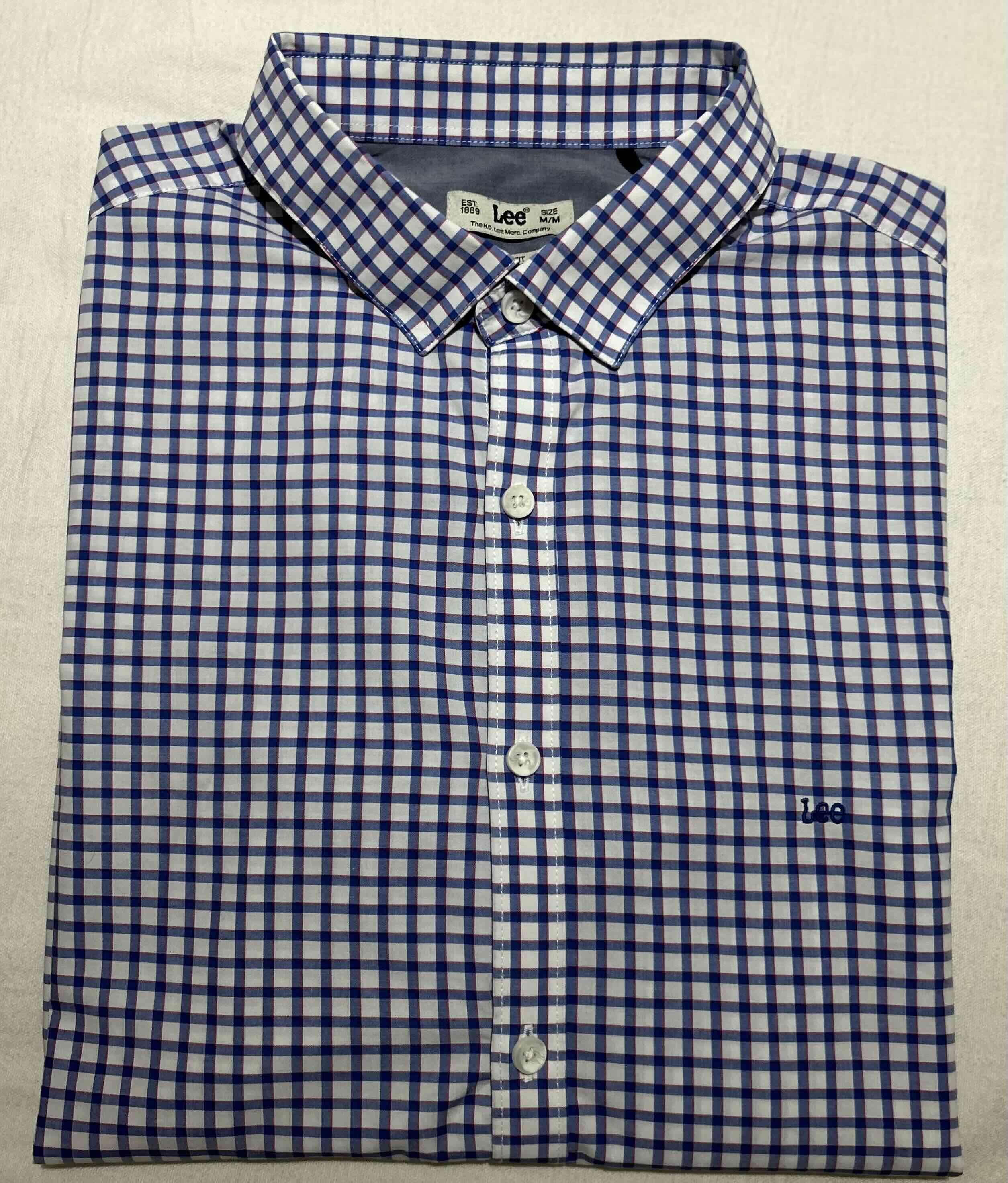 Camisa a cuadros Lee azul - miniatura 1