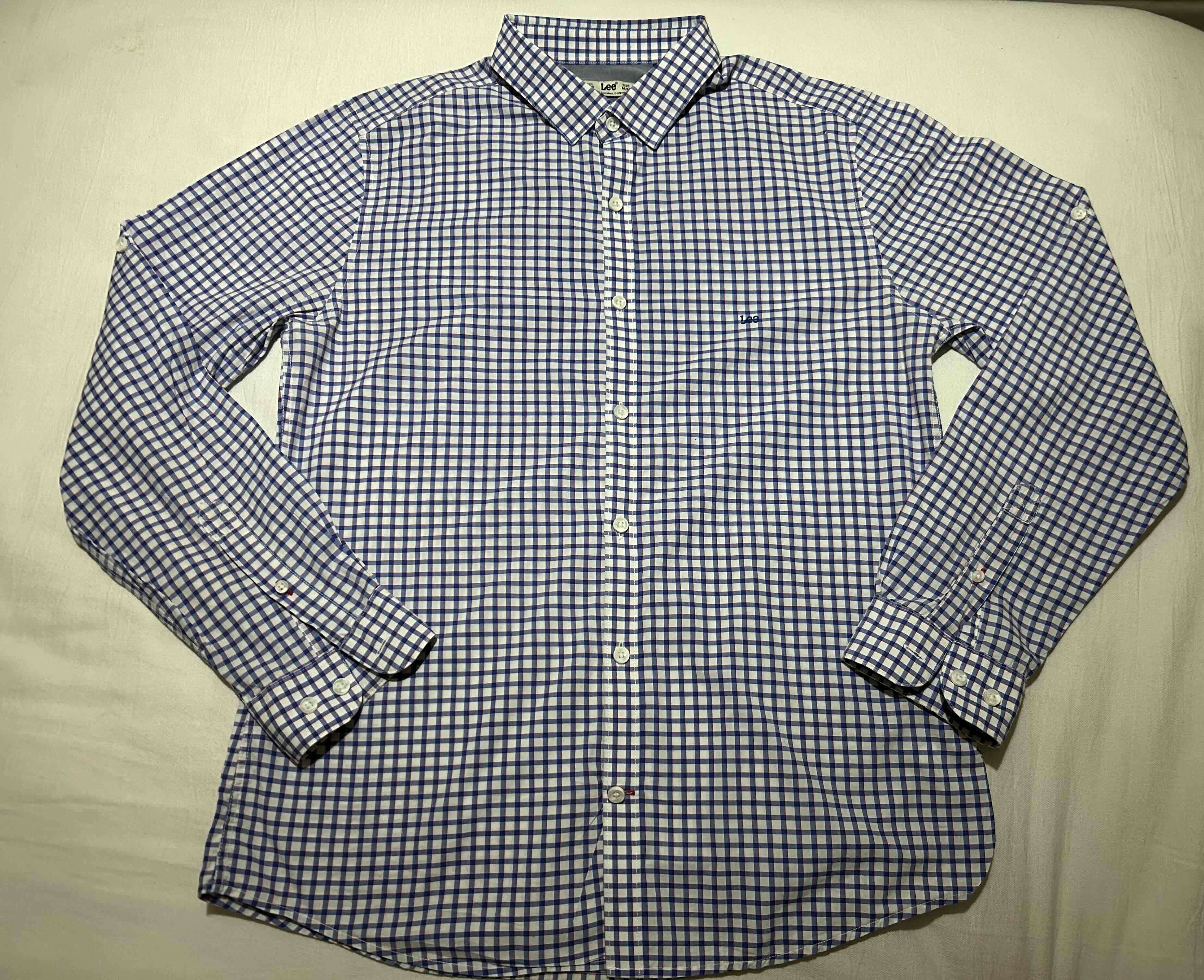 Camisa a cuadros Lee azul - miniatura 3