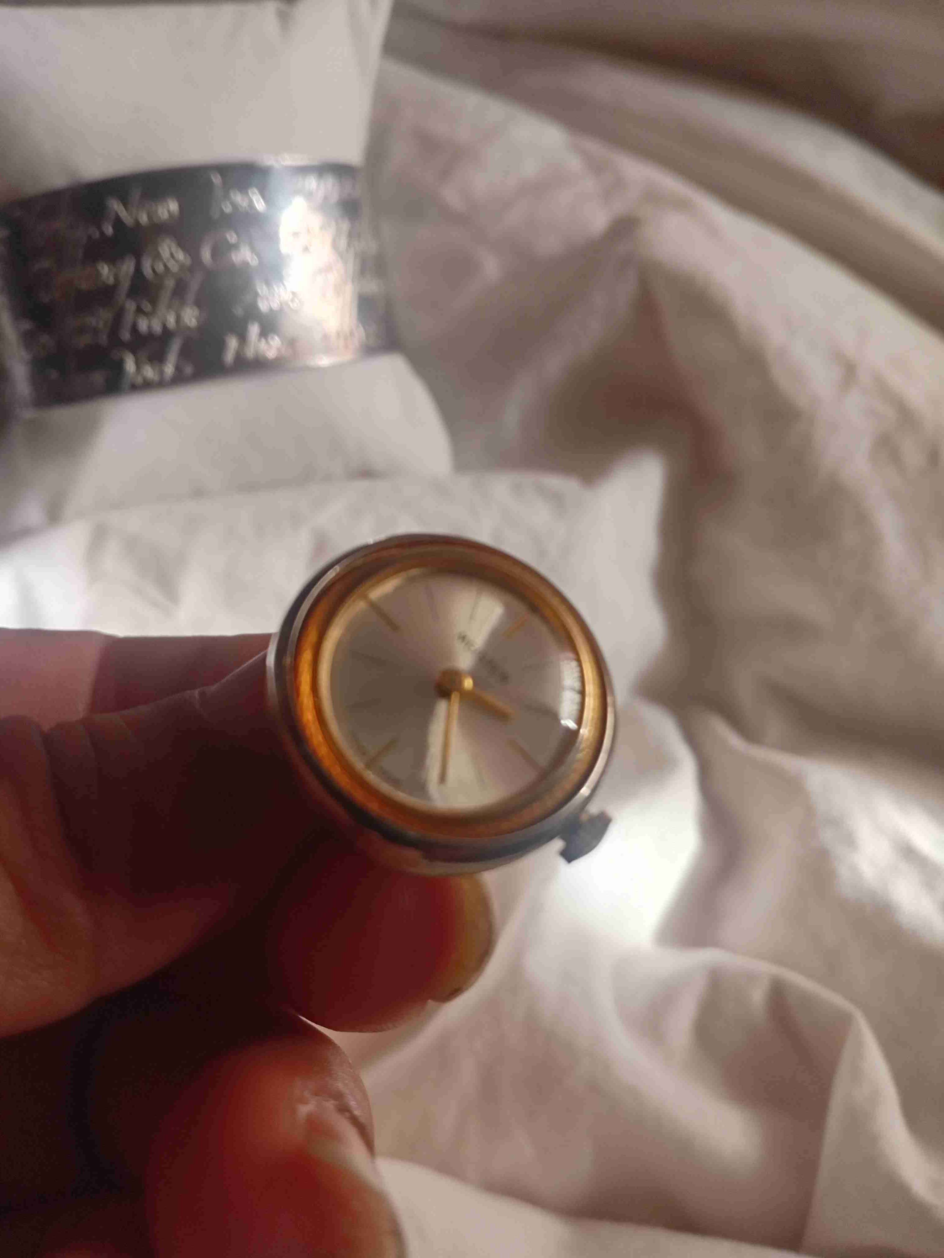 Reloj suizo de bolsillo clásico bintage dorado - 1