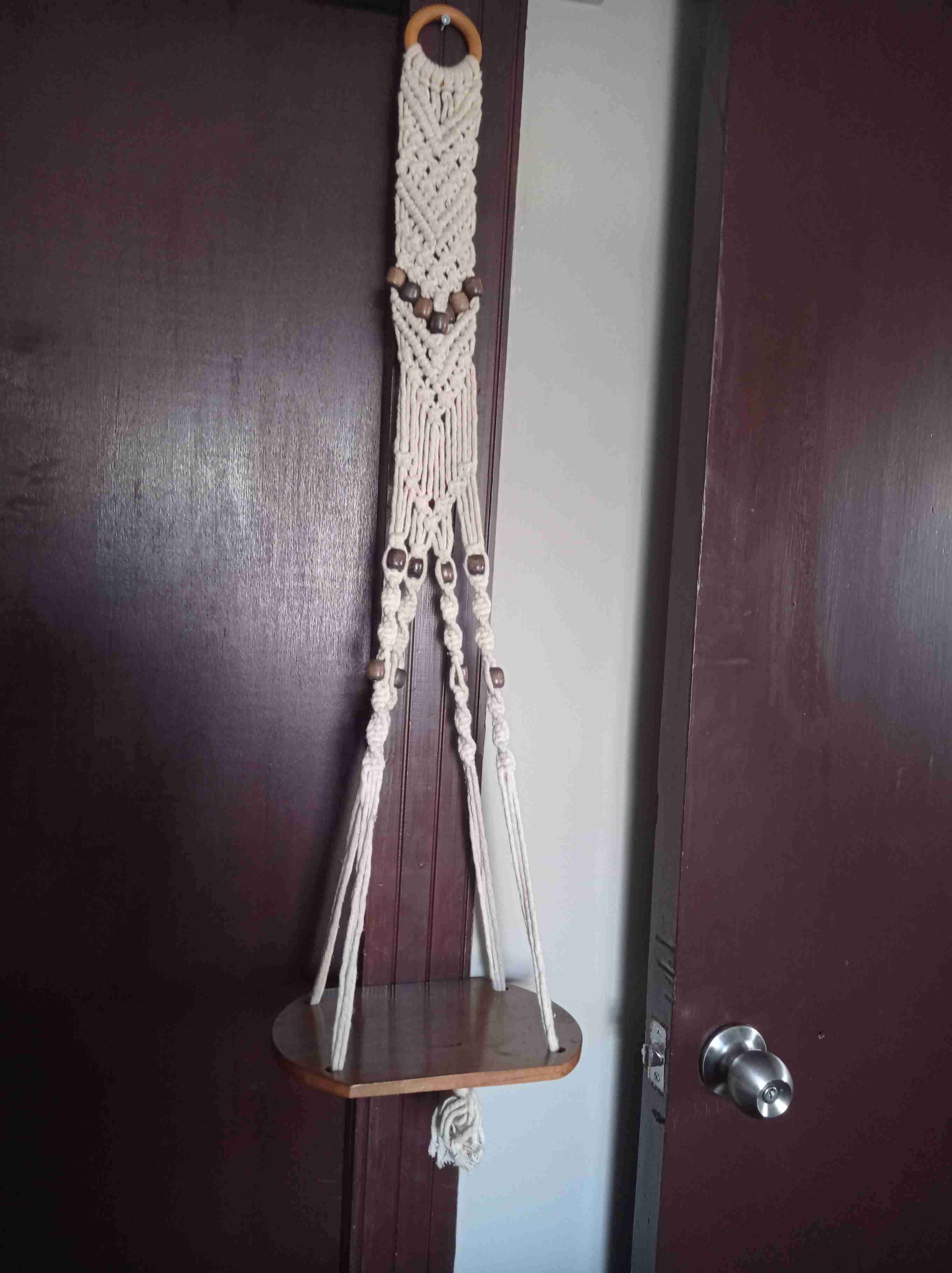 Colgador de macramé decorativo