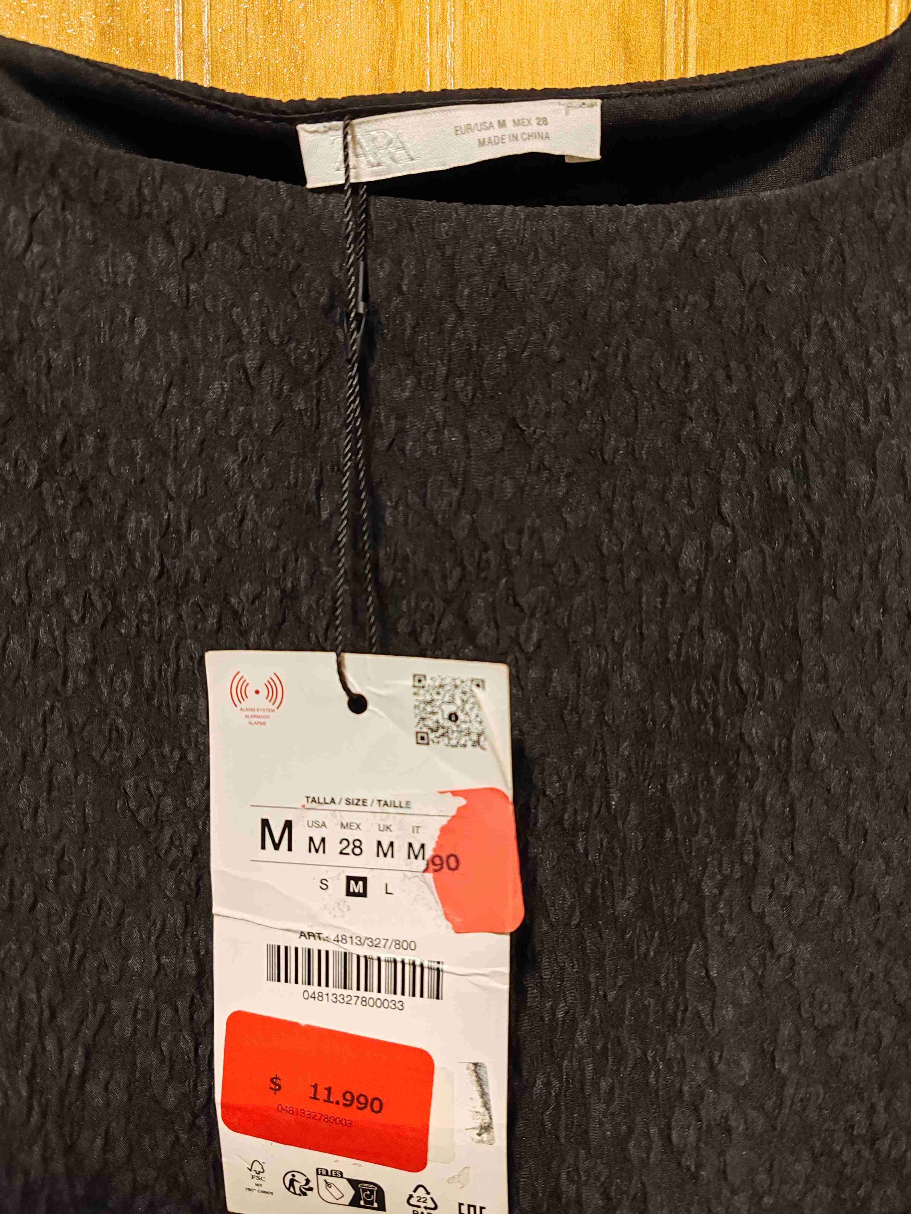 Vestido negro manga larga - miniatura 2