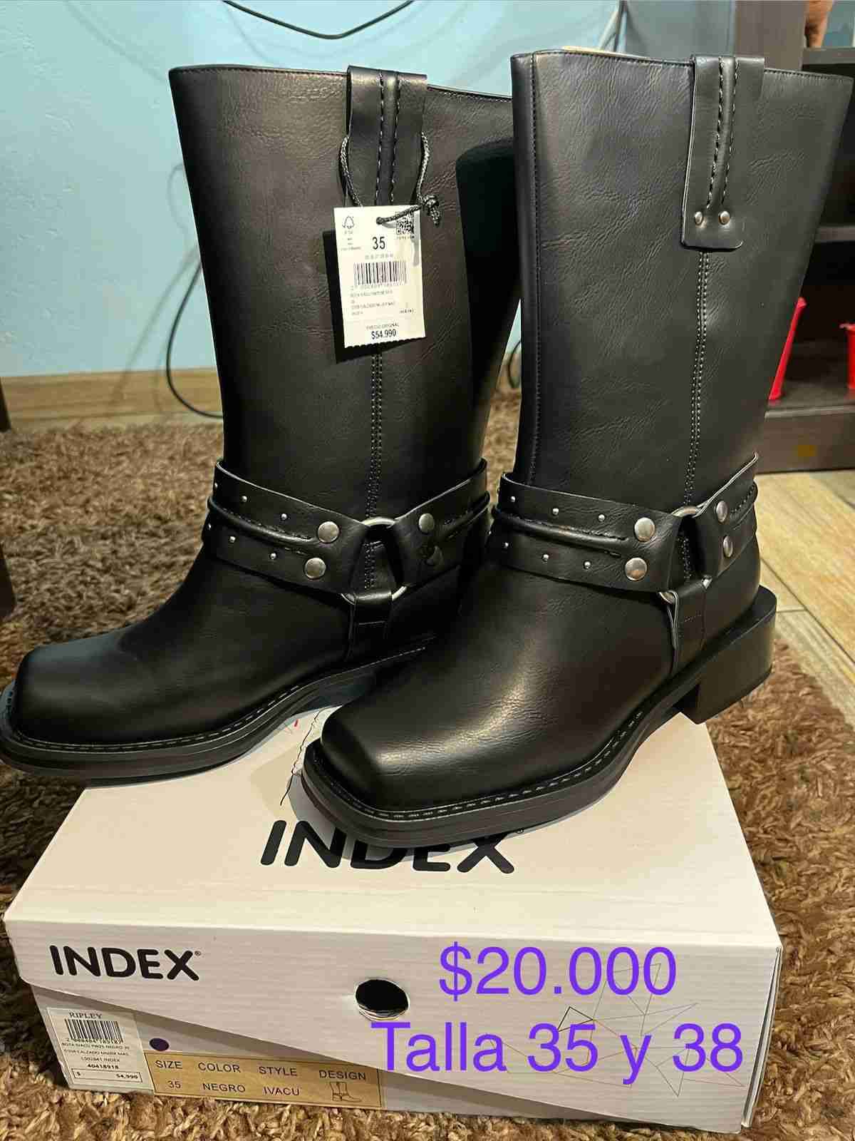 Botas negras Index nuevas
