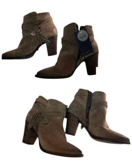 Botines de cuero marrón