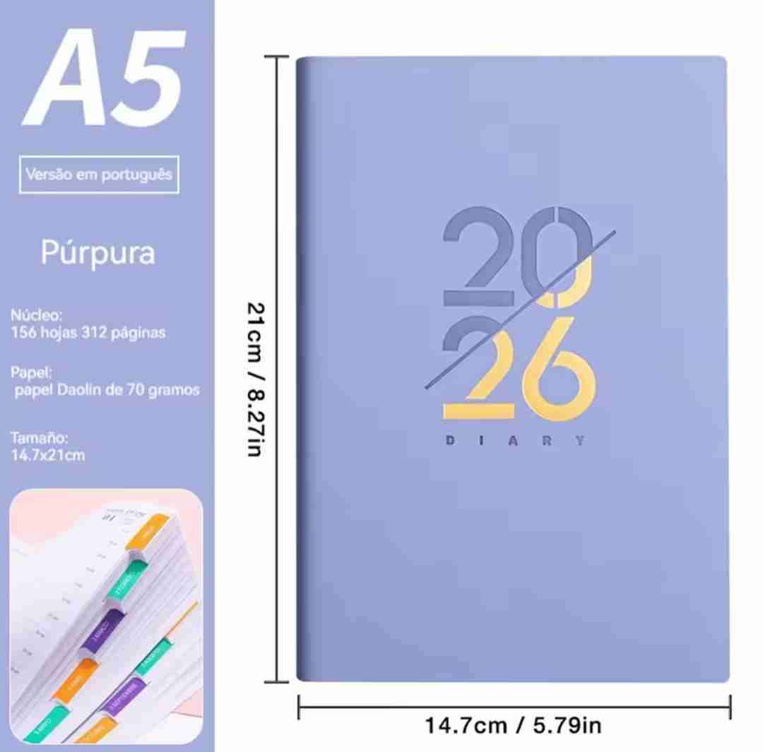 Diarios 2026 colores pastel - miniatura 3