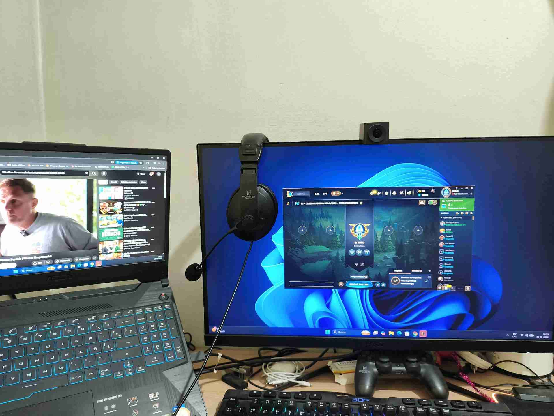 Vendo combo notebook gamer con monitor