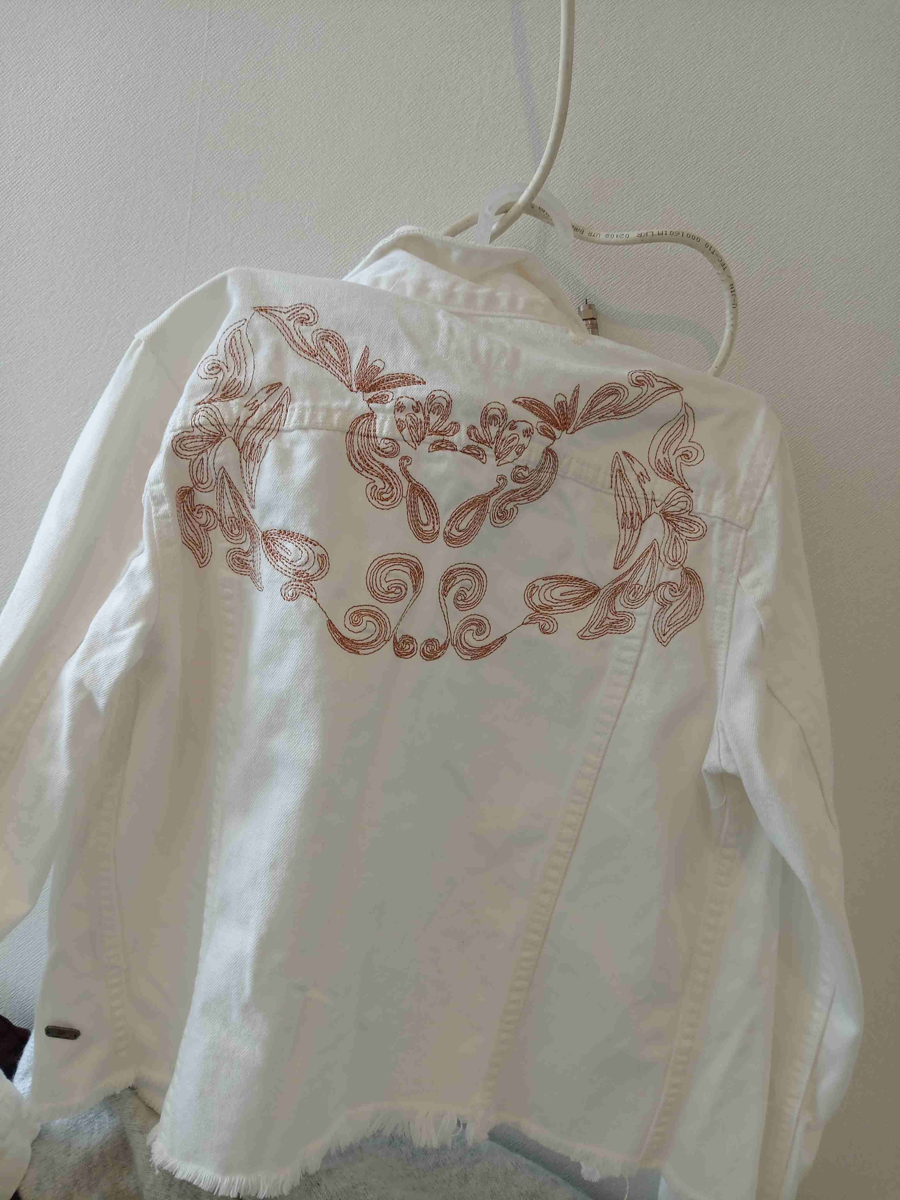 Chaqueta blanca denim mujer - 2