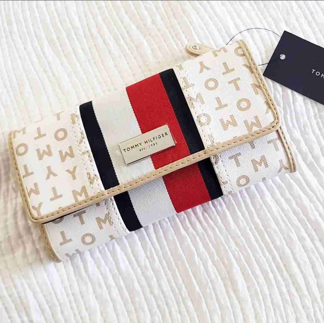 Billetera Tommy Hilfiger beige - miniatura 1