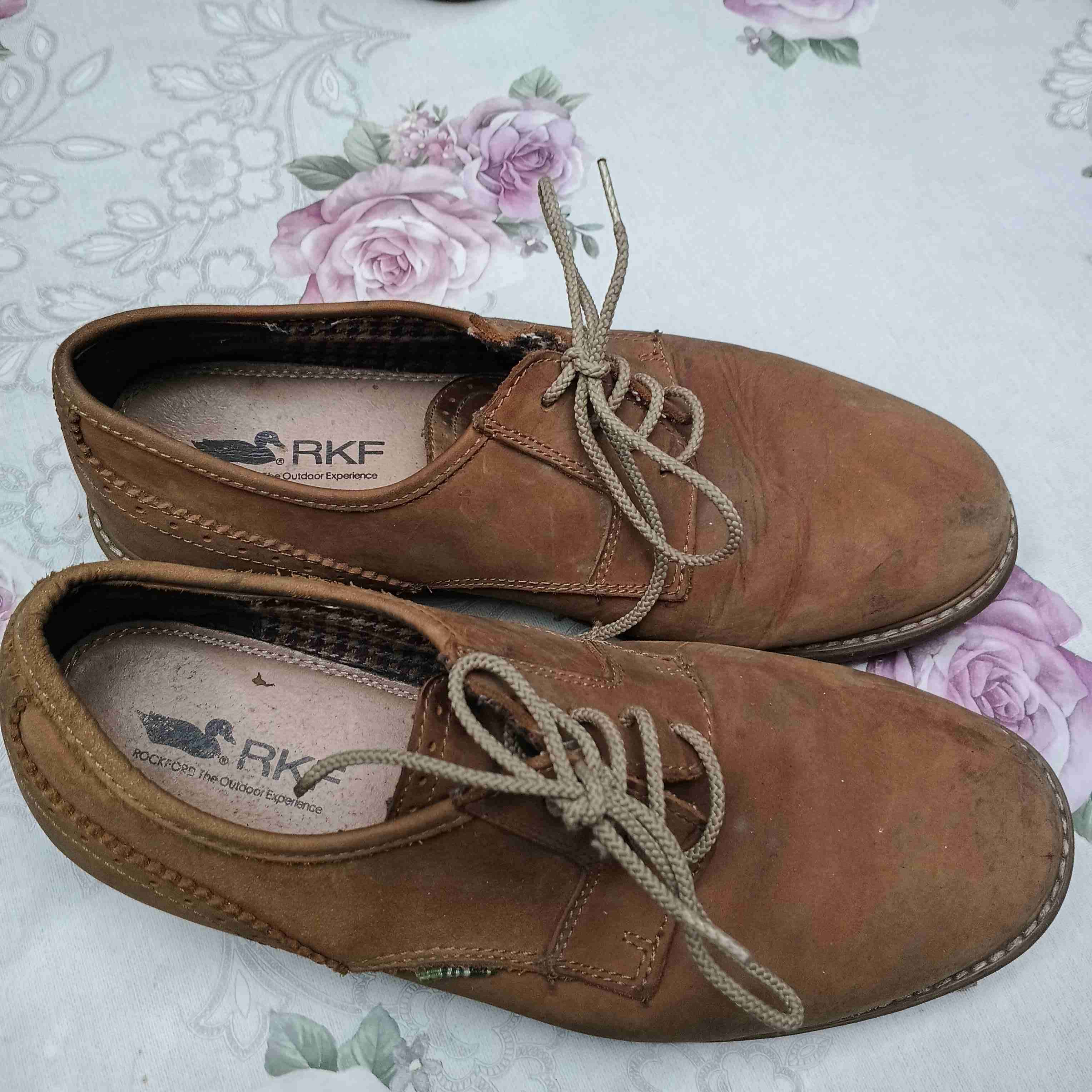 Zapatos de cuero RKF marrón - miniatura 1