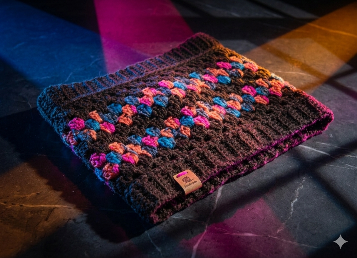 Cuellitos de lana tejidos a crochet - miniatura 1