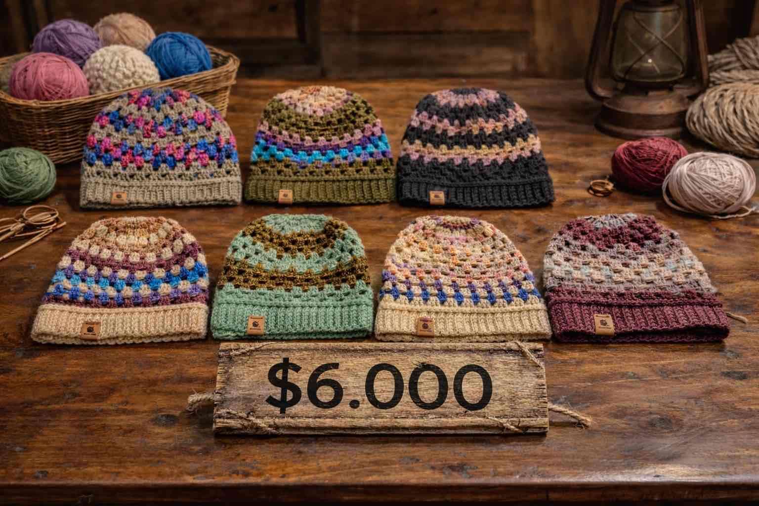 Gorro tejido a crochet - miniatura 2