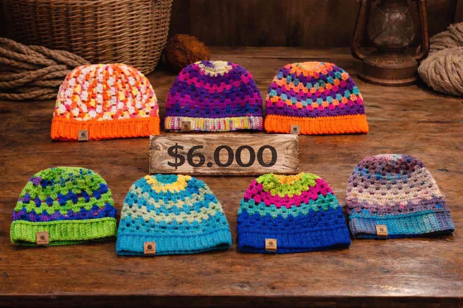 Gorro tejido a crochet - miniatura 3