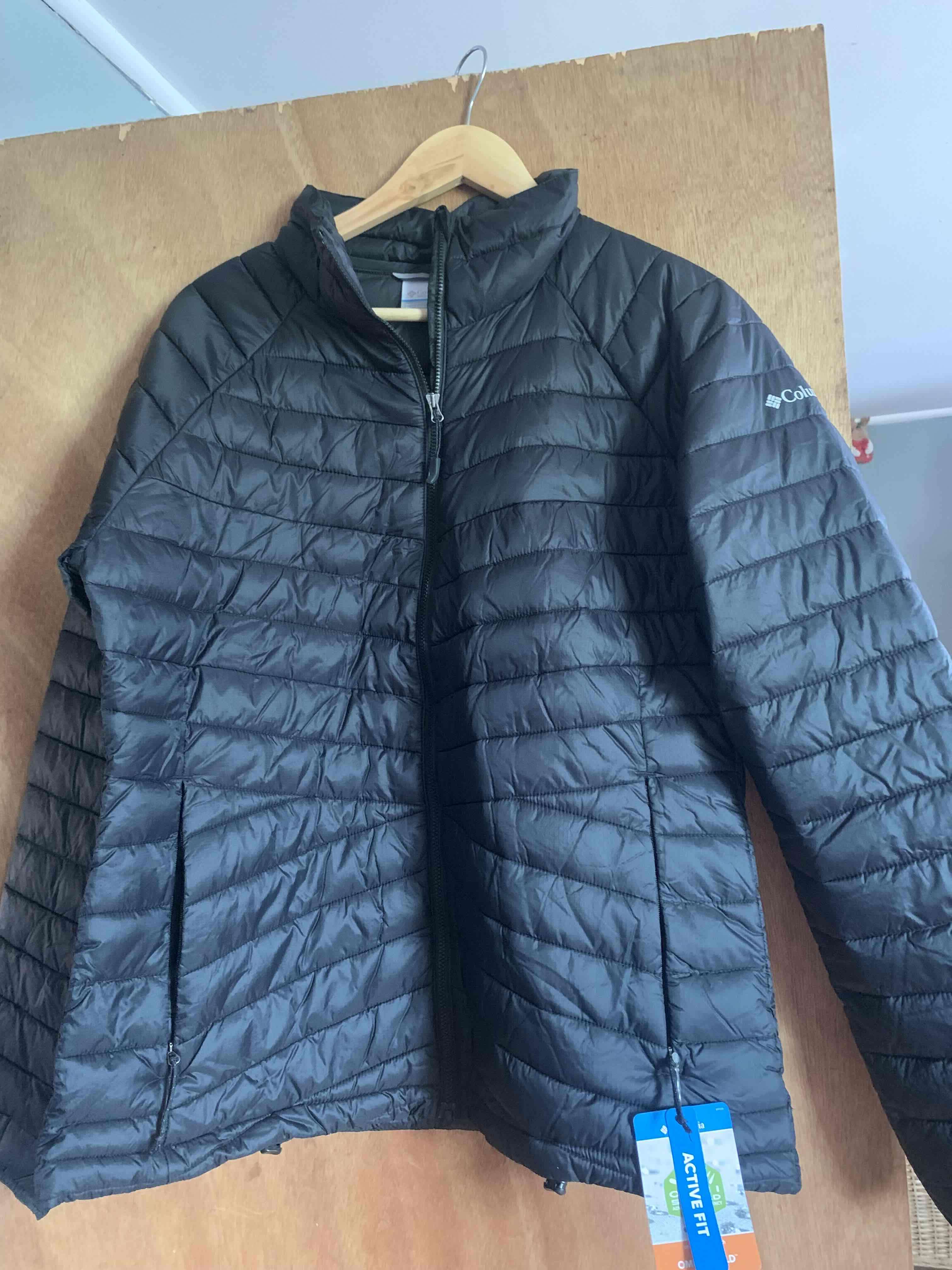 Chaqueta negra acolchada Columbia - miniatura 1