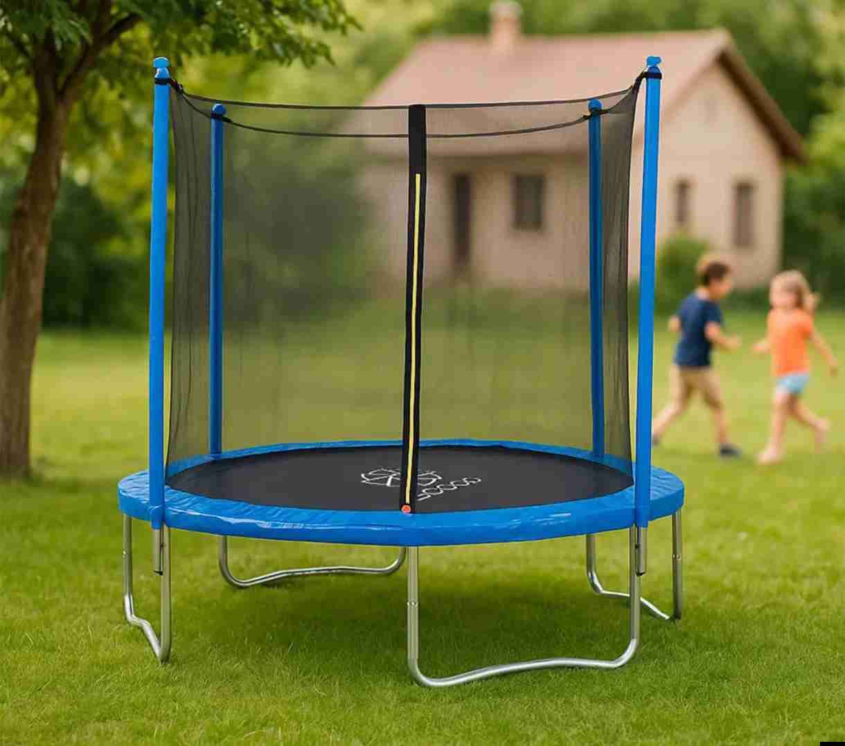 Cama elástica 2,4 mts, redonda con red - miniatura 1