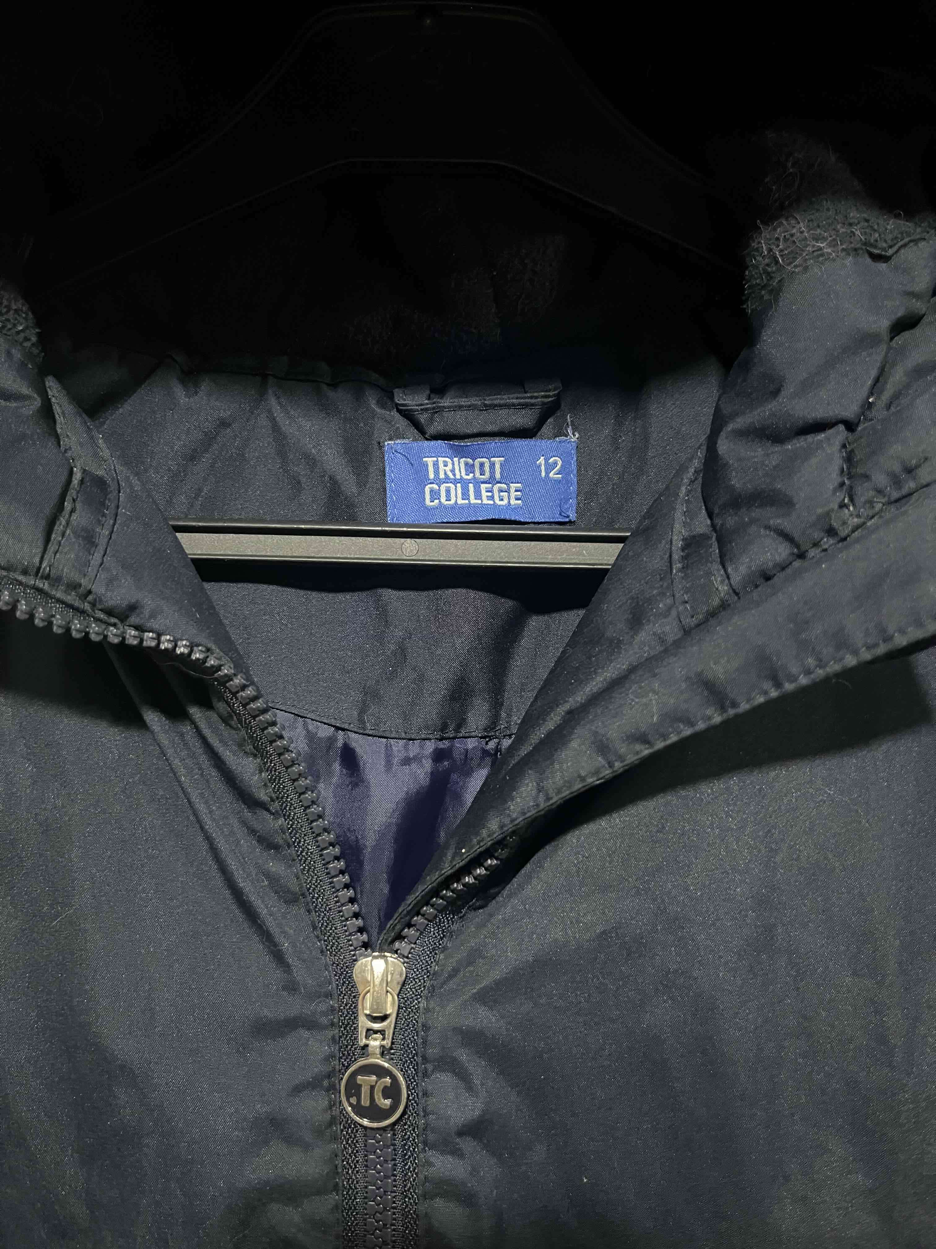 Parka azul marino con capucha talla 12 - 2