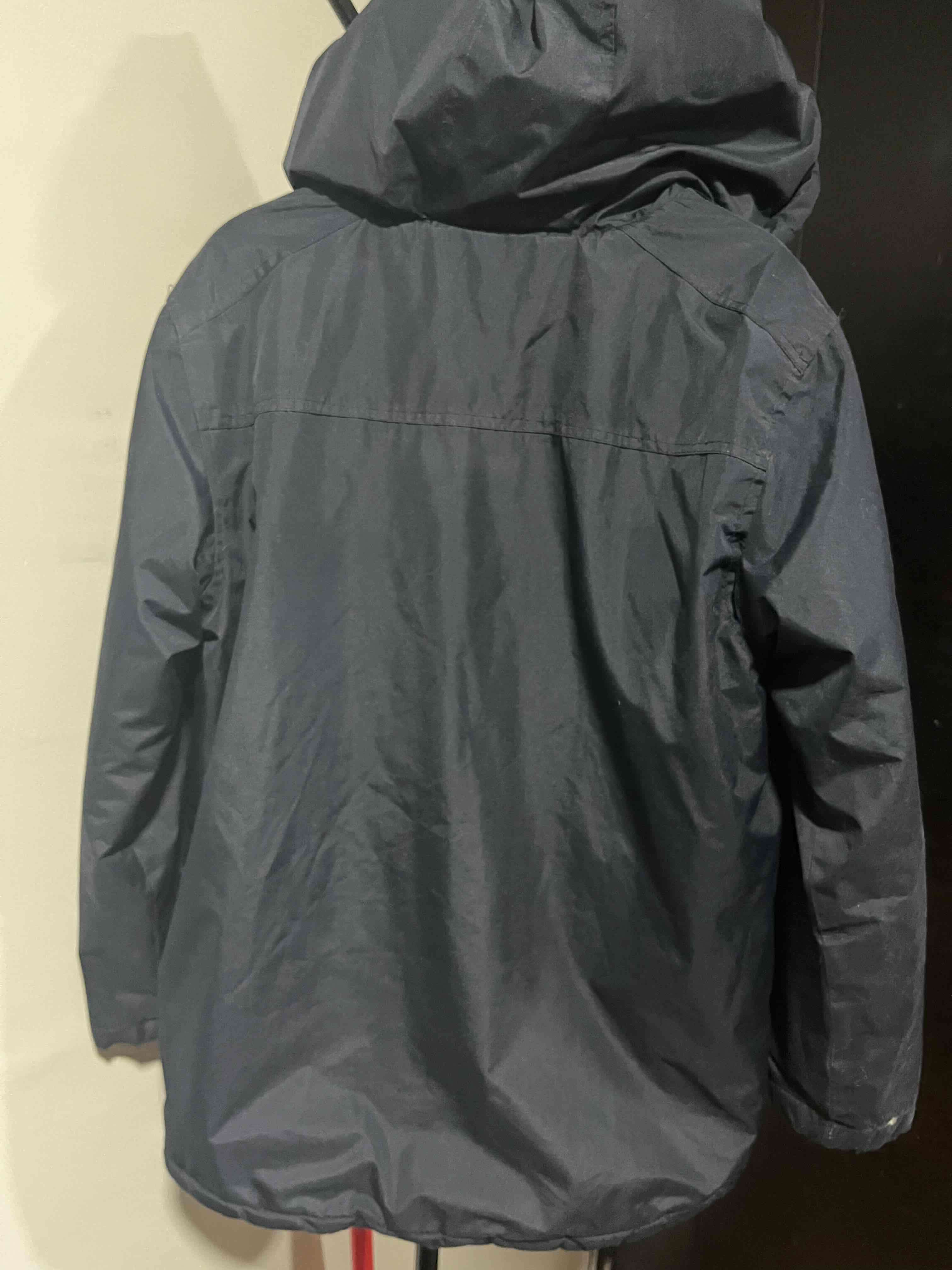 Parka azul marino con capucha talla 12 - 3