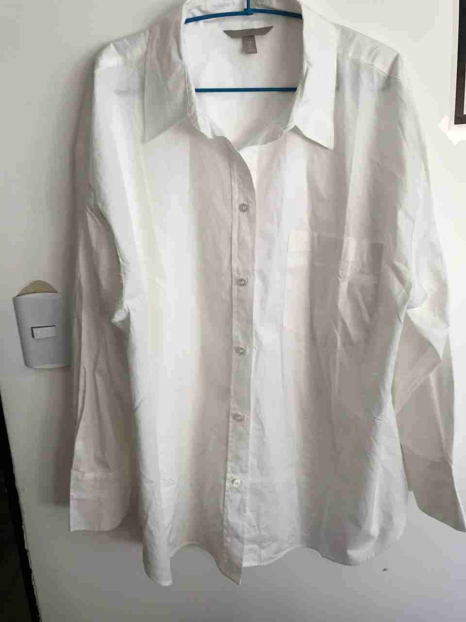 Camisa blanca de algodón - miniatura 2