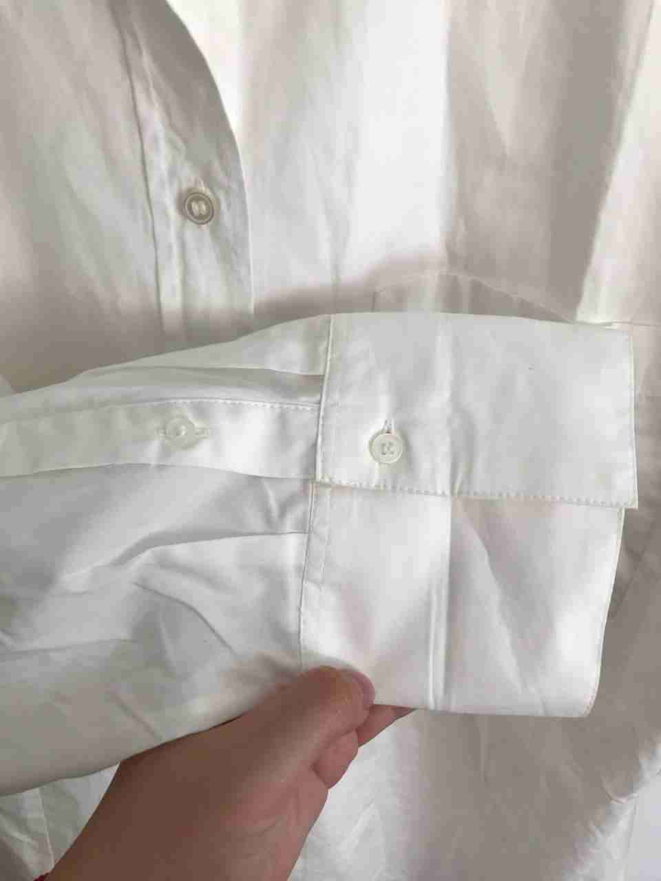 Camisa blanca de algodón - miniatura 4