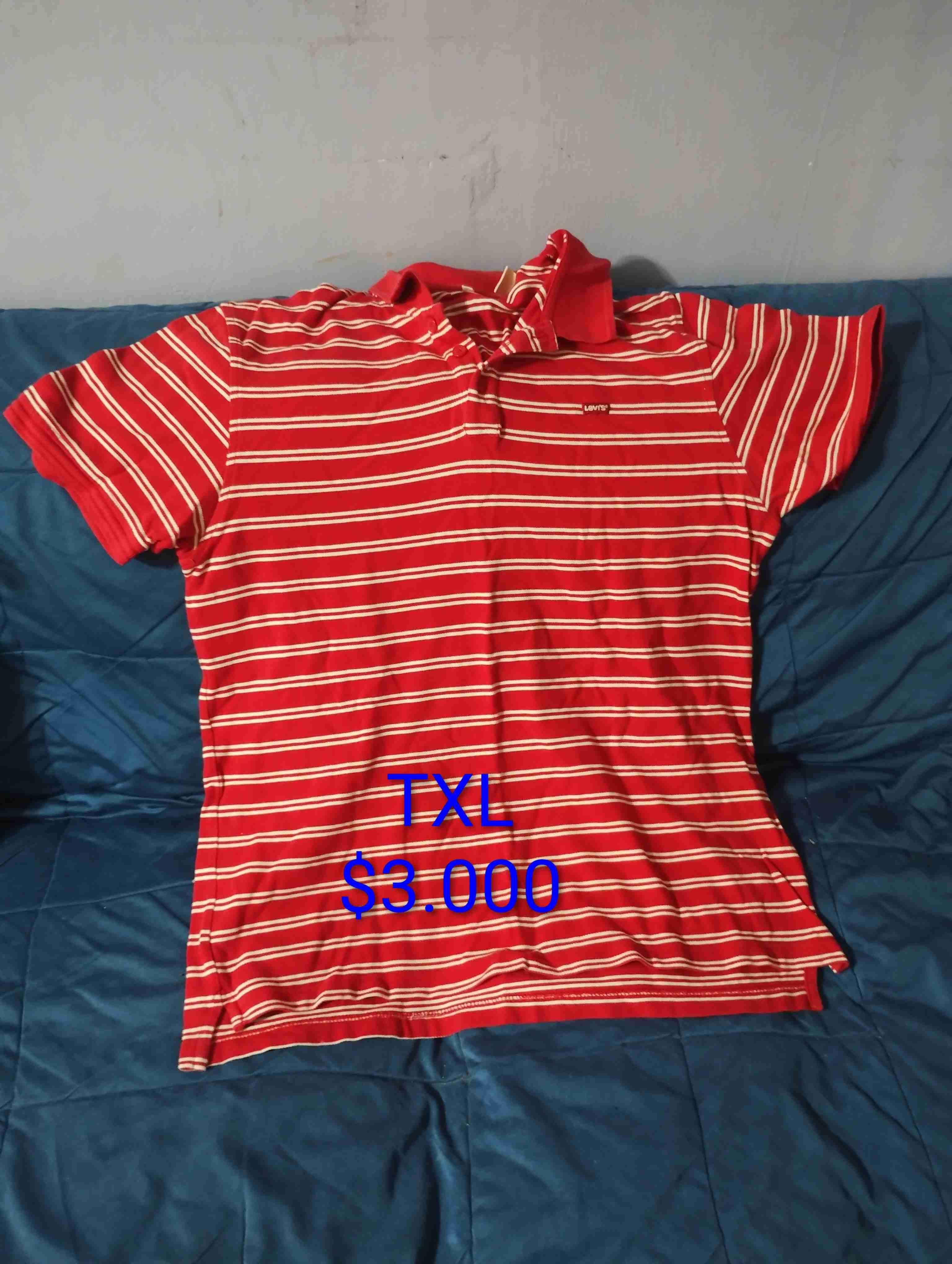 Polera rayada celeste Levy's - 2