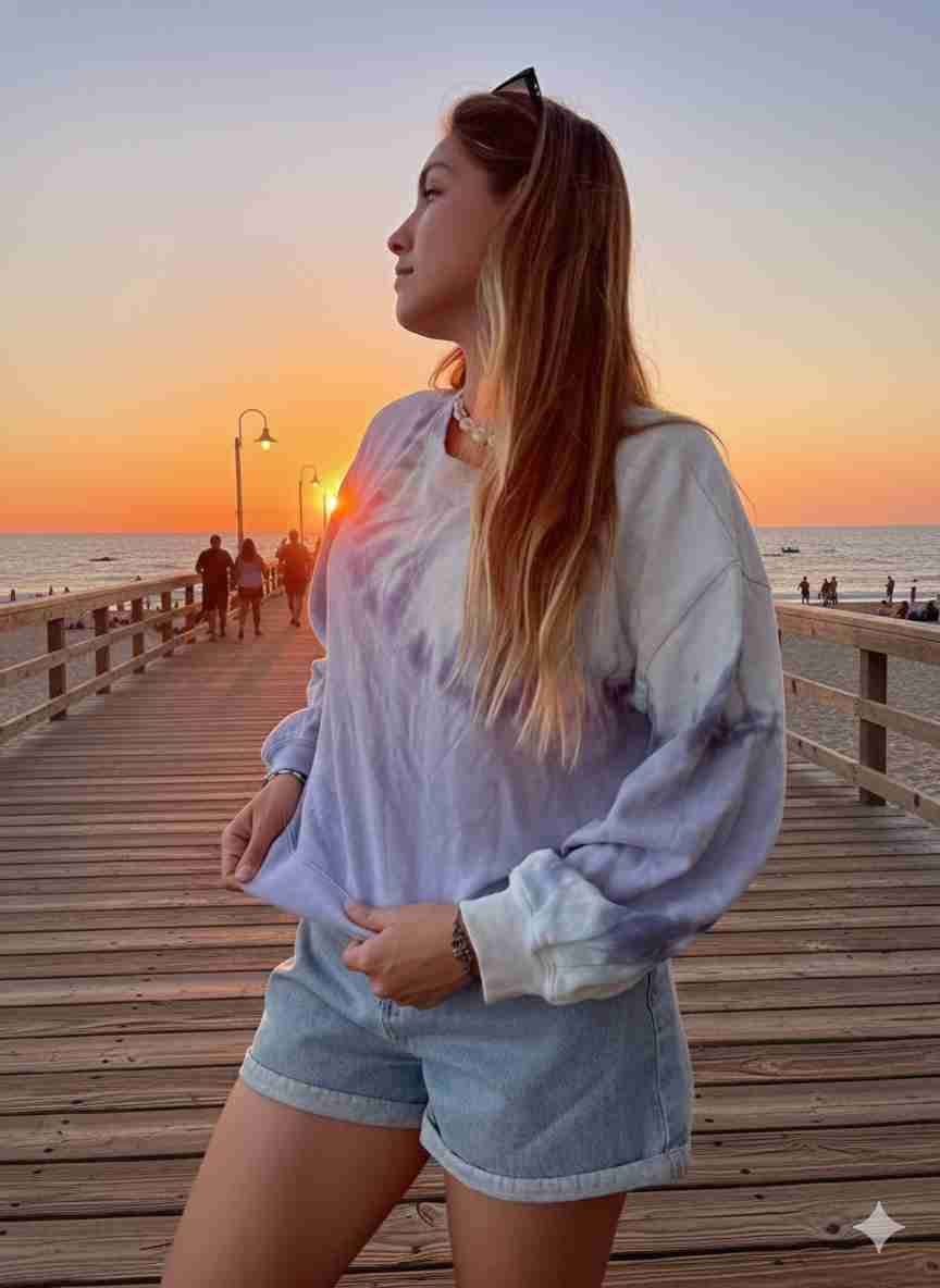 Polerón tie-dye pastel