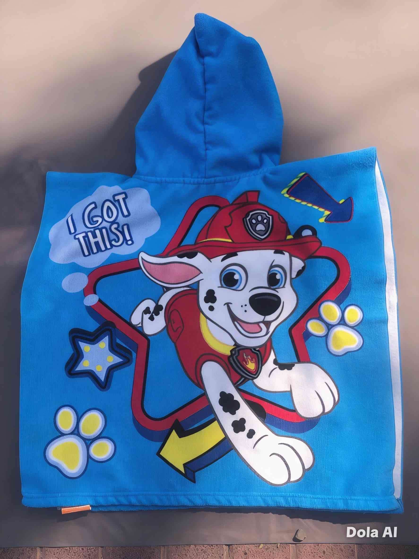 Toalla poncho Paw Patrol azul - miniatura 2