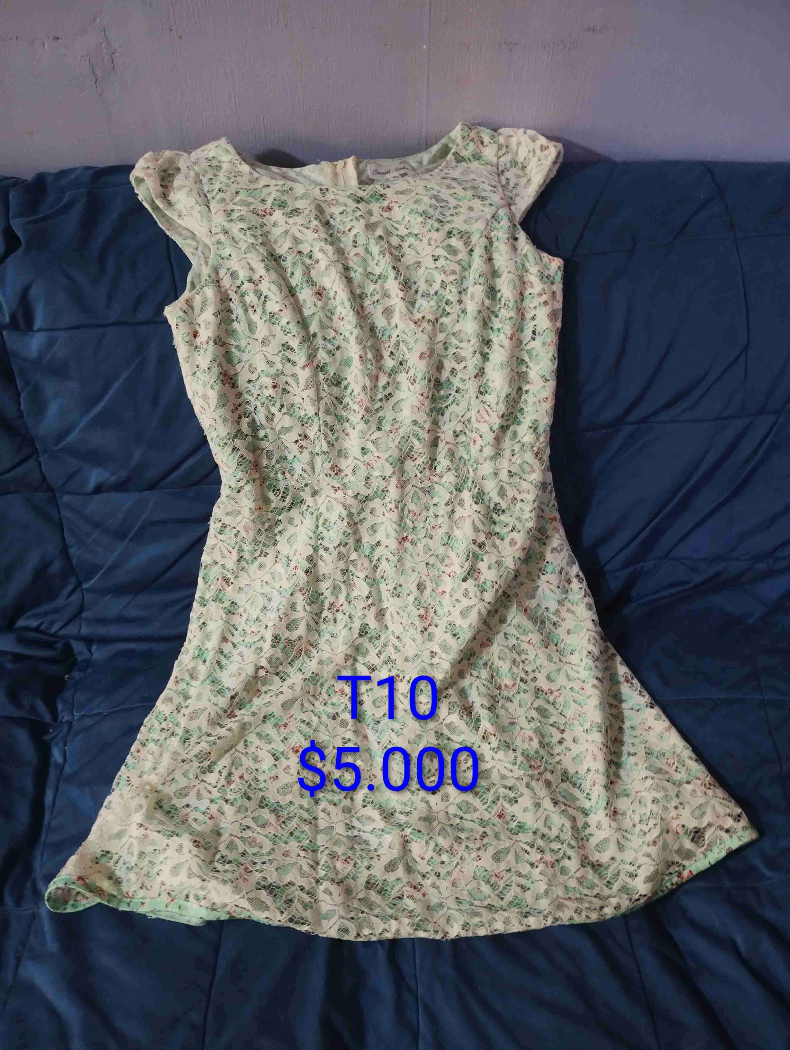 Vestido floral verde claro