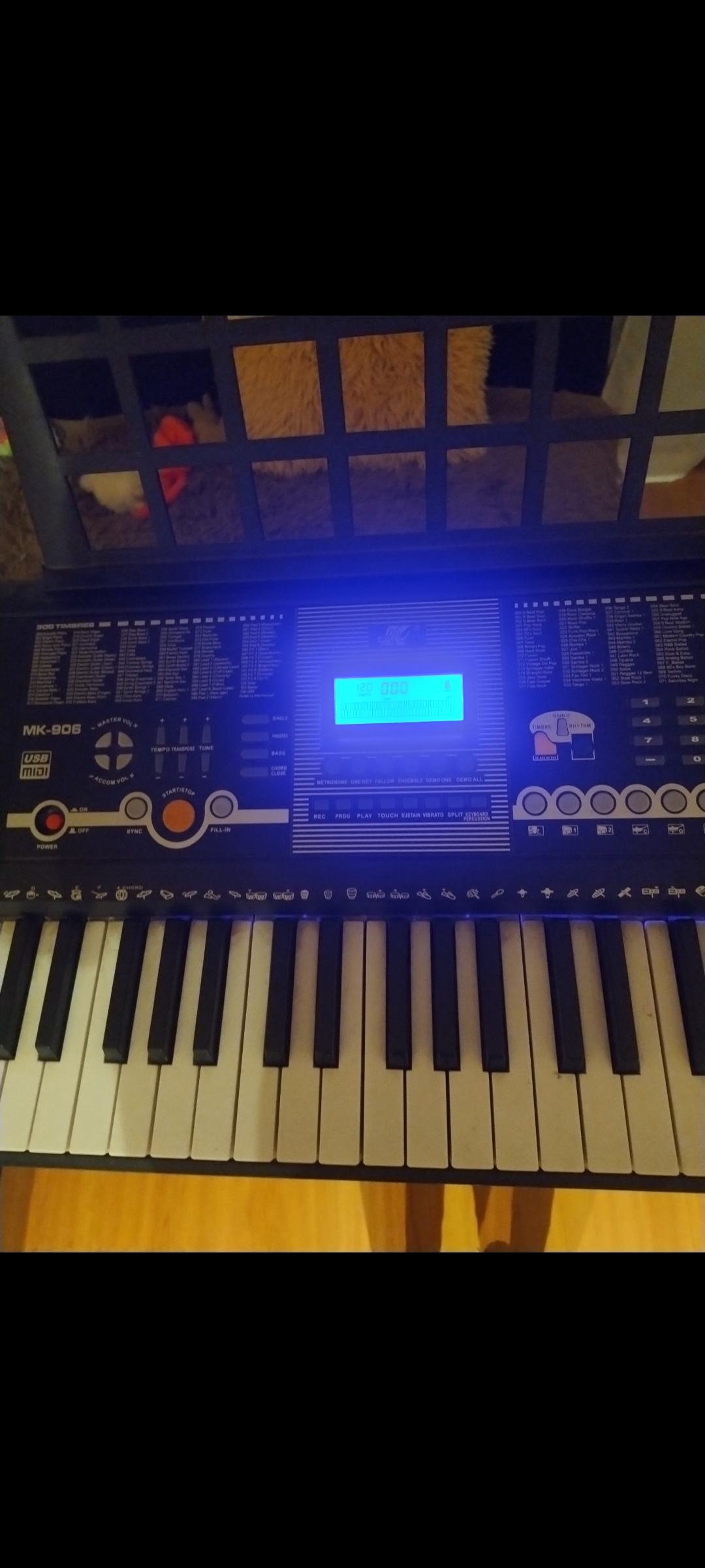 Teclado electrónico con soporte - 4