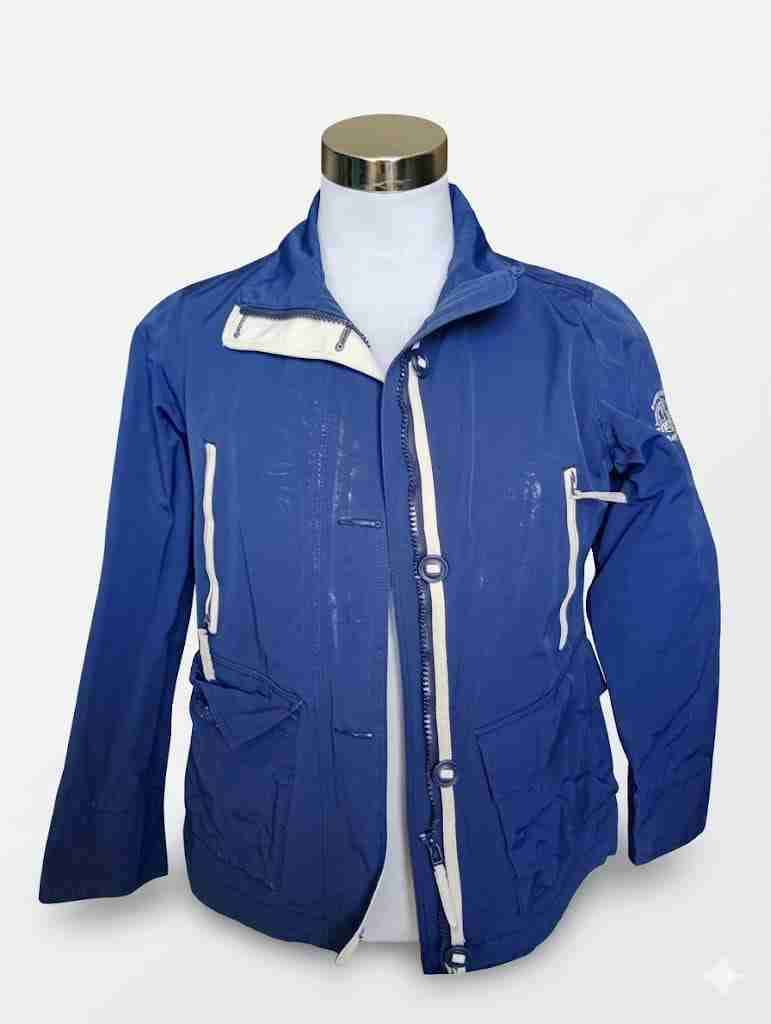 Chaqueta azul con cremallera, marca Marine pool - 1