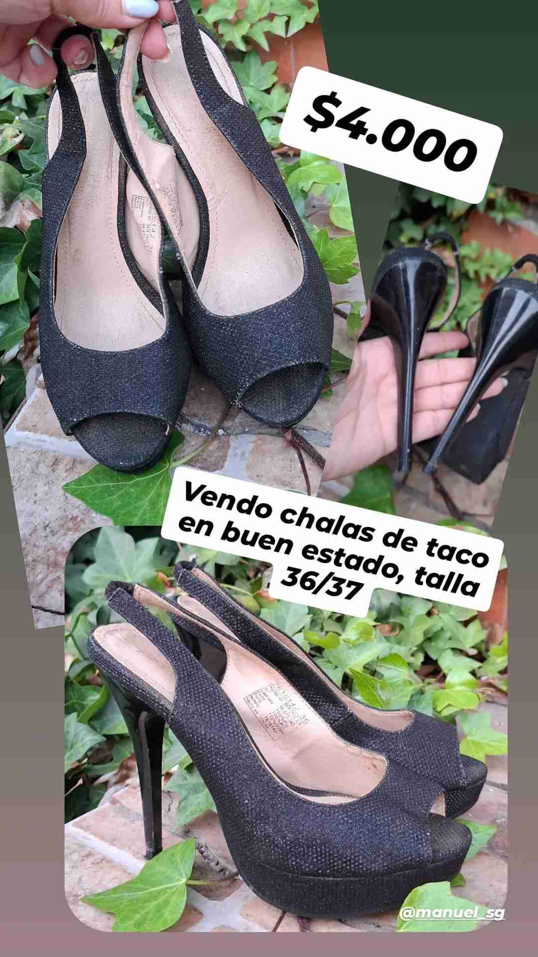 Sandalias negras de tacón alto - 4