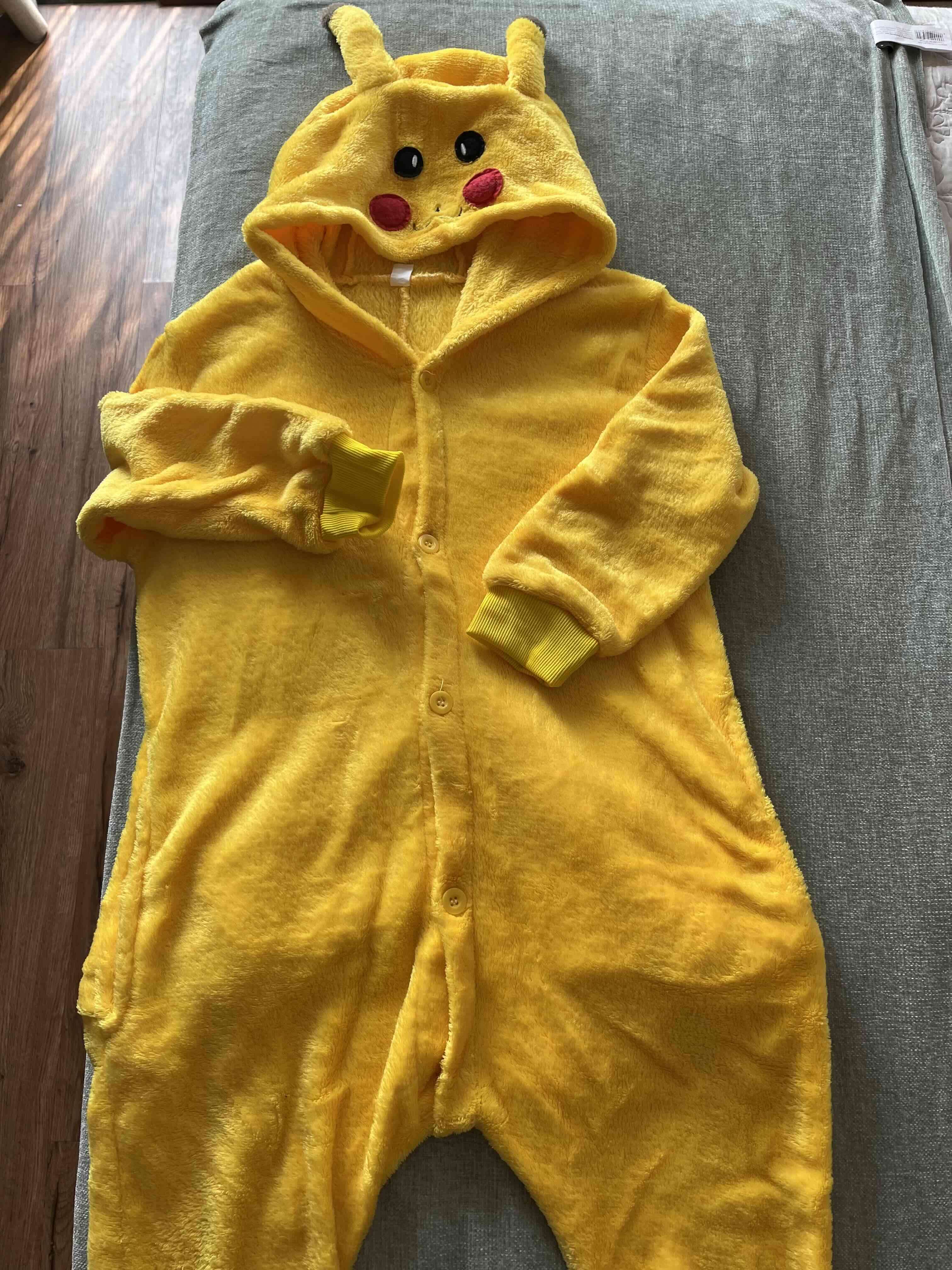 Enterito de Pikachu talla 3-4- amarillo con orejas - miniatura 1