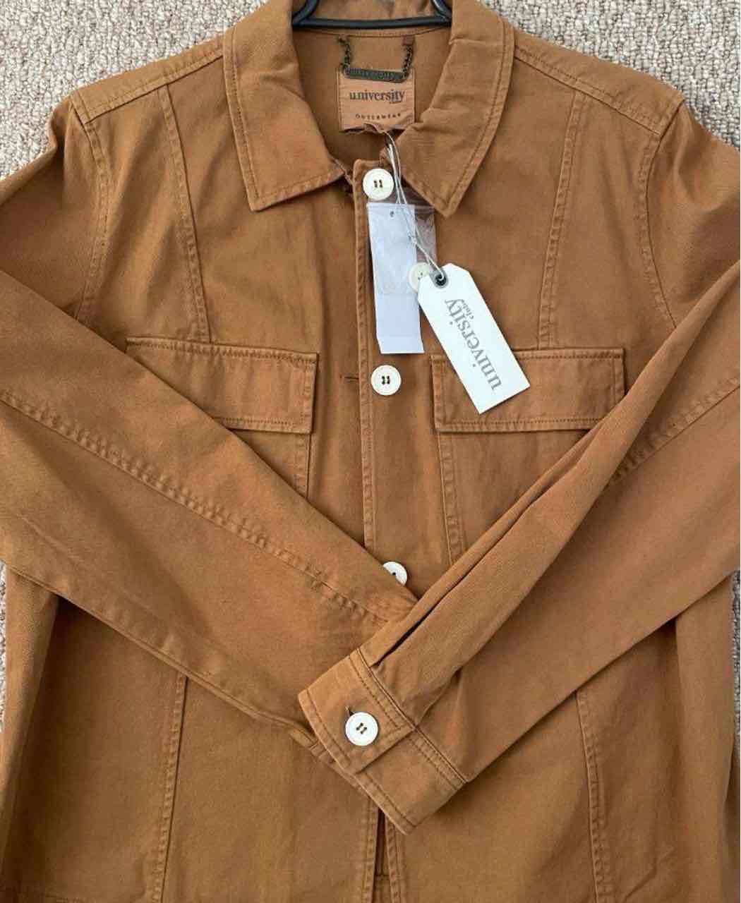 Chaqueta marrón M , nueva ,university - 1